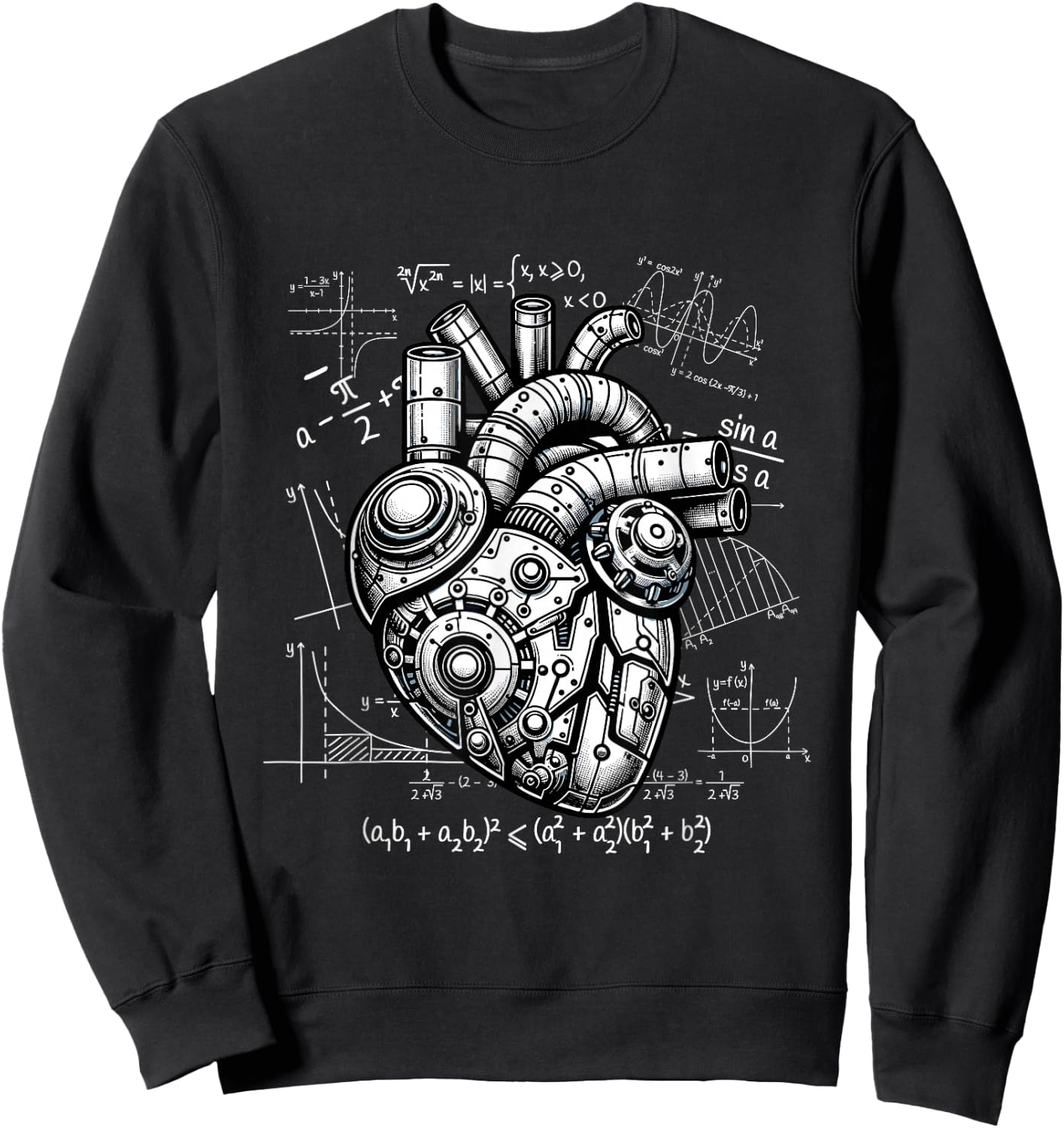 Robotic Ingenieur Mathematics Mechanics Sweatshirt - Sweatshirt | Black