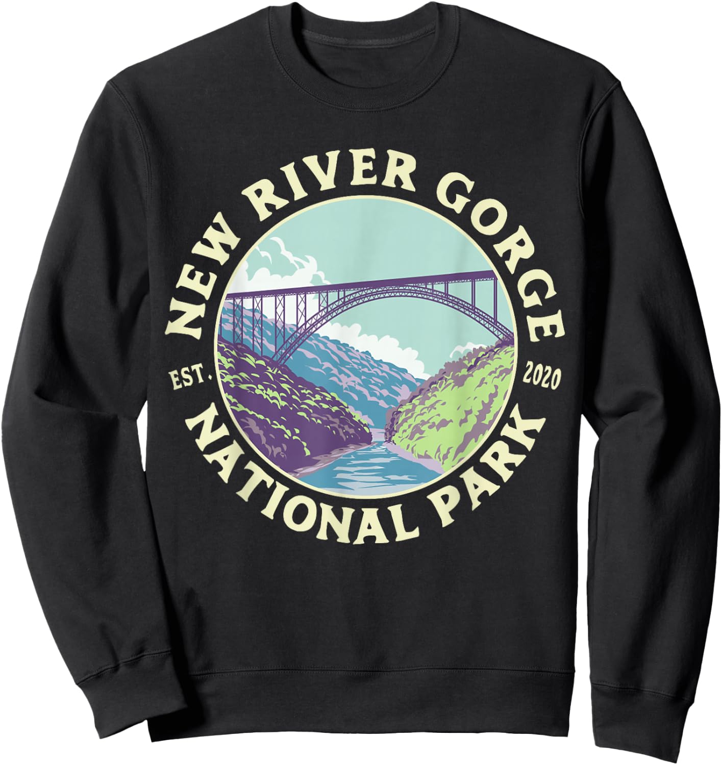 New River Gorge National Park and Preserve WV West Virginia Sweatshirt - Sweatshirt | Black