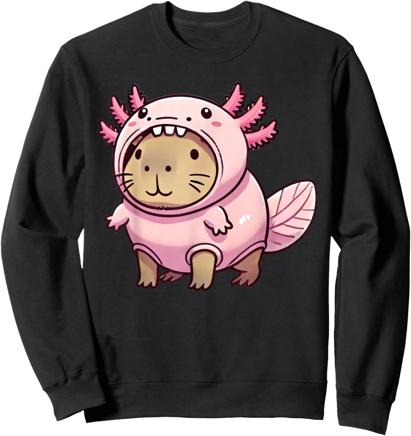 Child Black Small Short Sleeve Sweatshirt - Sweatshirt | Black