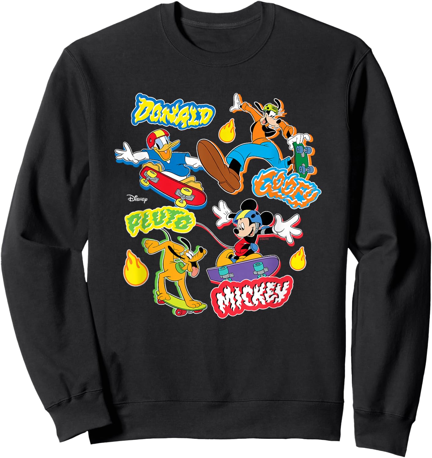 MIckey & Friends - MIckey & Friends Skate Park Sweatshirt - Sweatshirt | Black