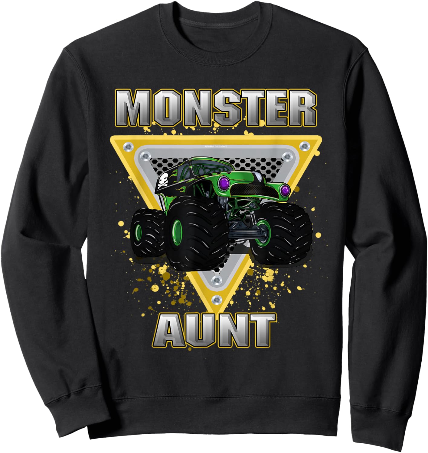 Monster Truck Aunt Sweatshirt - Sweatshirt | Black