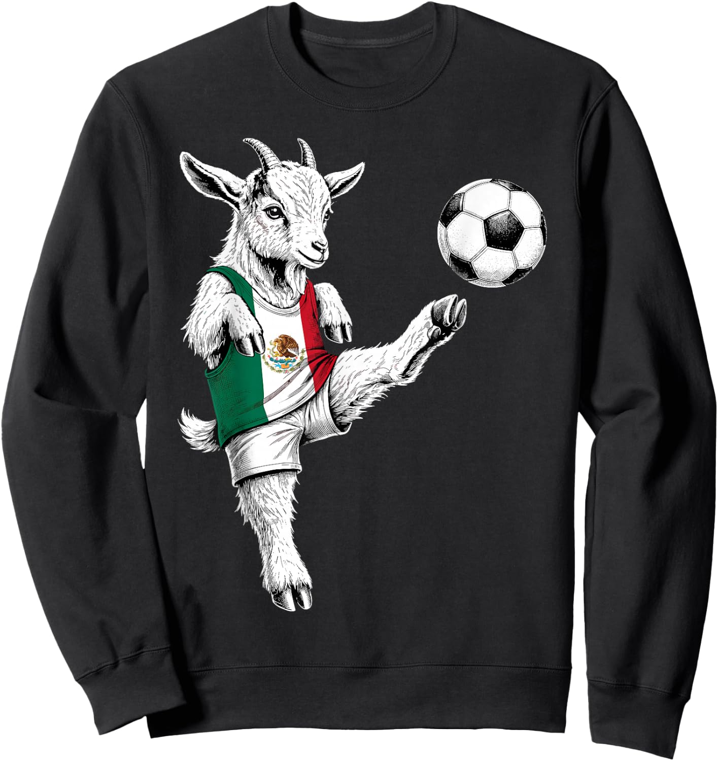 Mexican Flag Men Women Kids Mexico Sweatshirt - Sweatshirt | Black