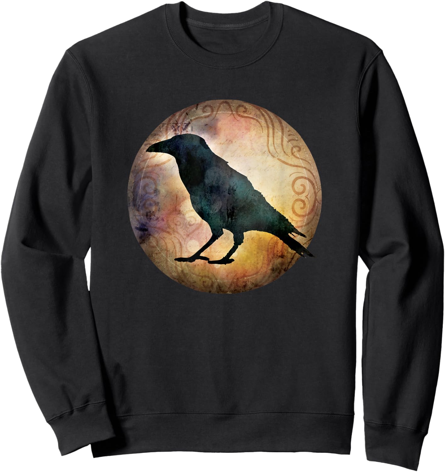 Crow Shirt - I Can Only Offer Love - Crow Raven Moon Sweatshirt - Sweatshirt | Black