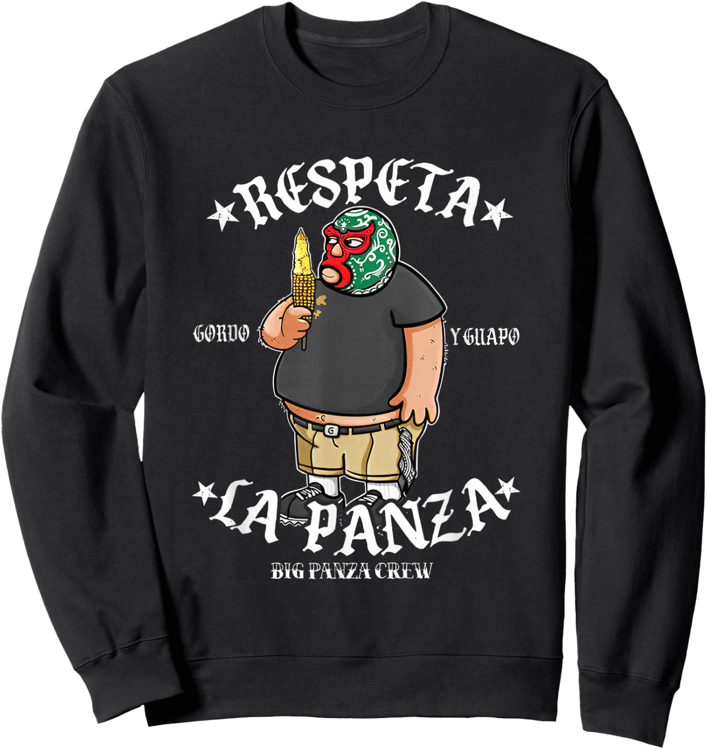 Respeta La Panza Sweatshirt - Sweatshirt | Black
