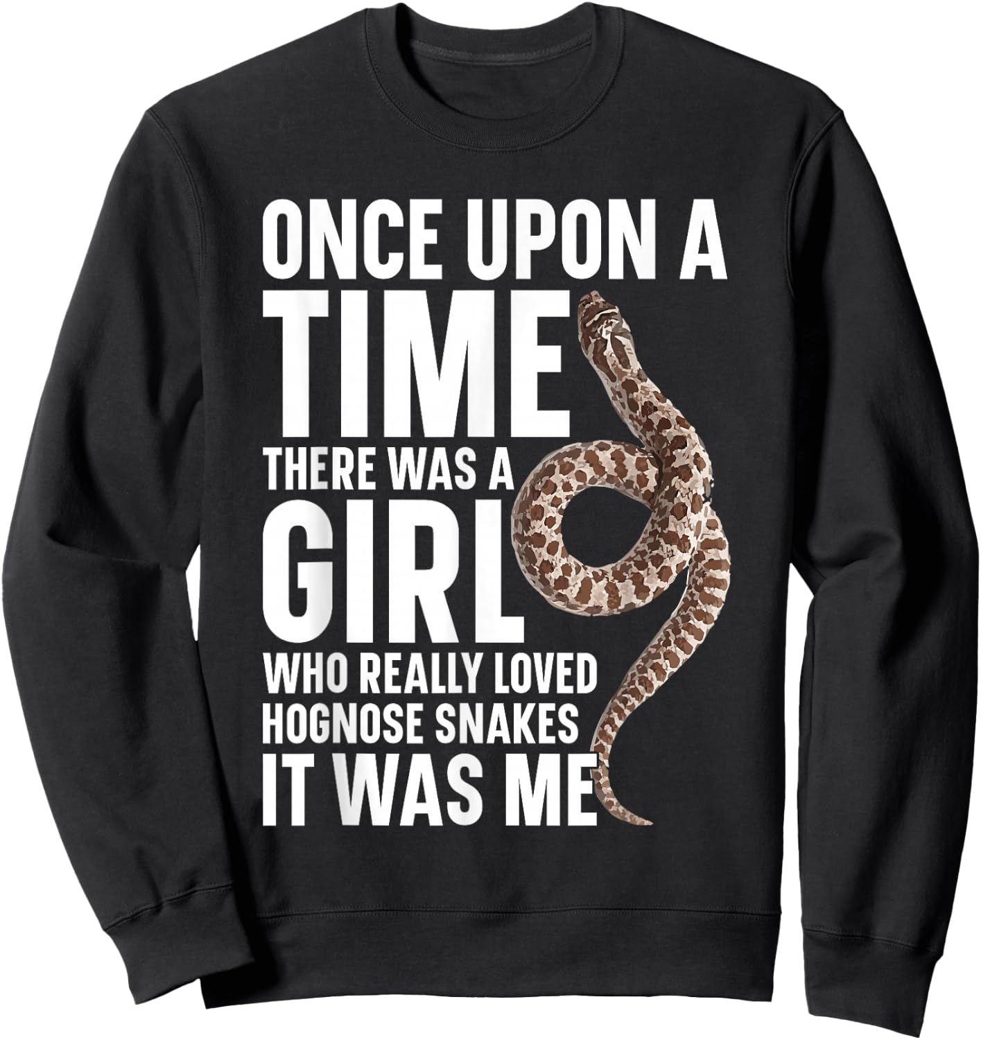 Hognose Snake Terrarium Plush Ring Food Hognose Snake Sweatshirt - Sweatshirt | Black