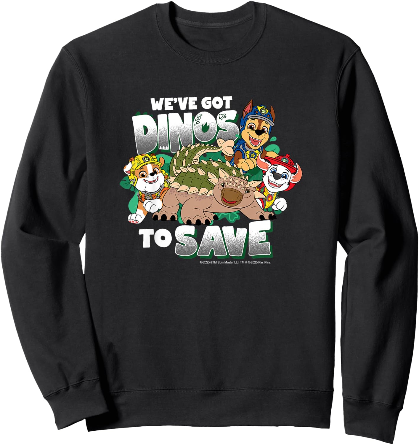 Paw Patrol: The Dino Movie - We've Got Dinos to Save Sweatshirt - Sweatshirt | Black