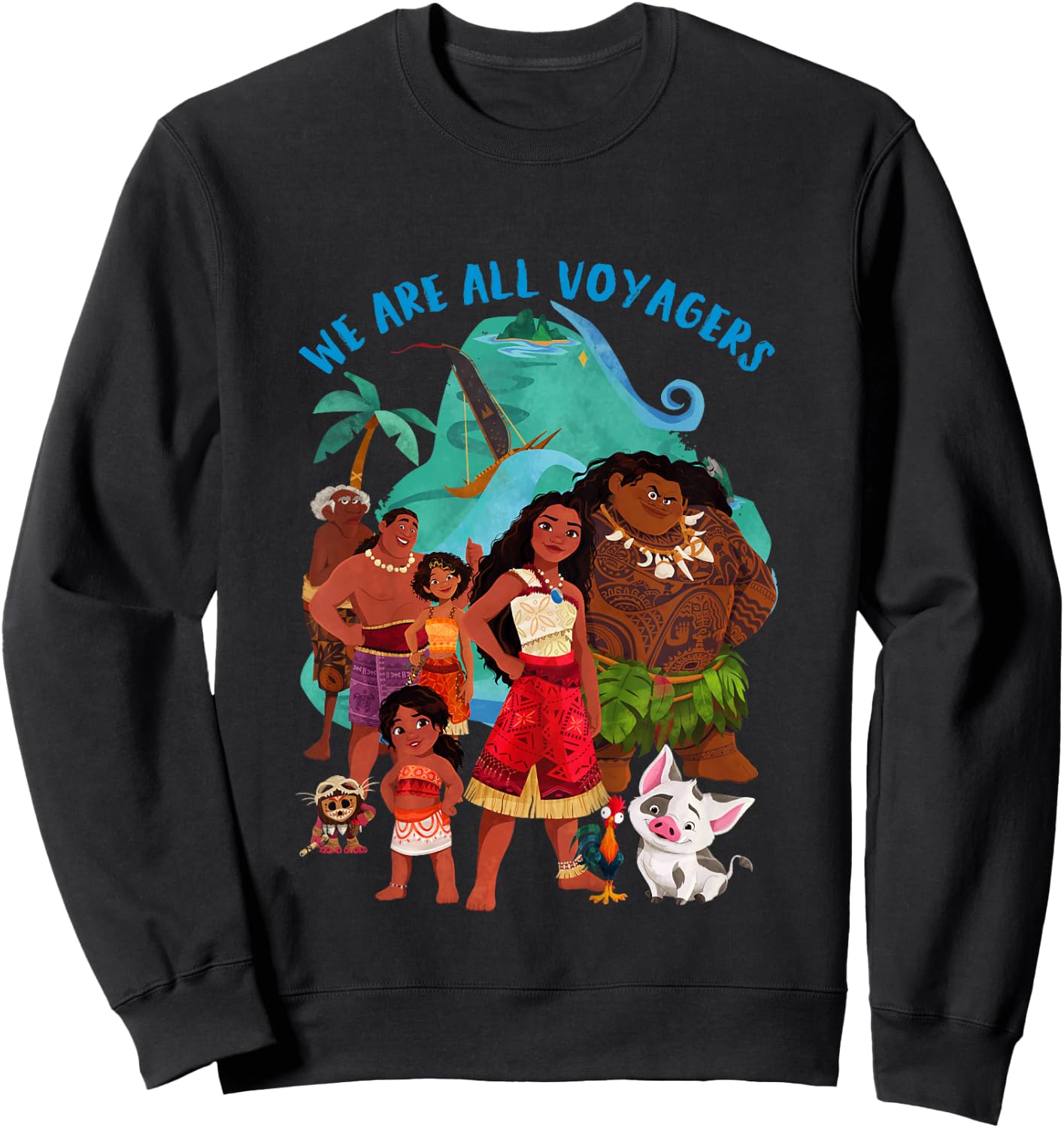 Kids Moana 2 We Are All Voyagers , white, 2 Sweatshirt - Sweatshirt | Black