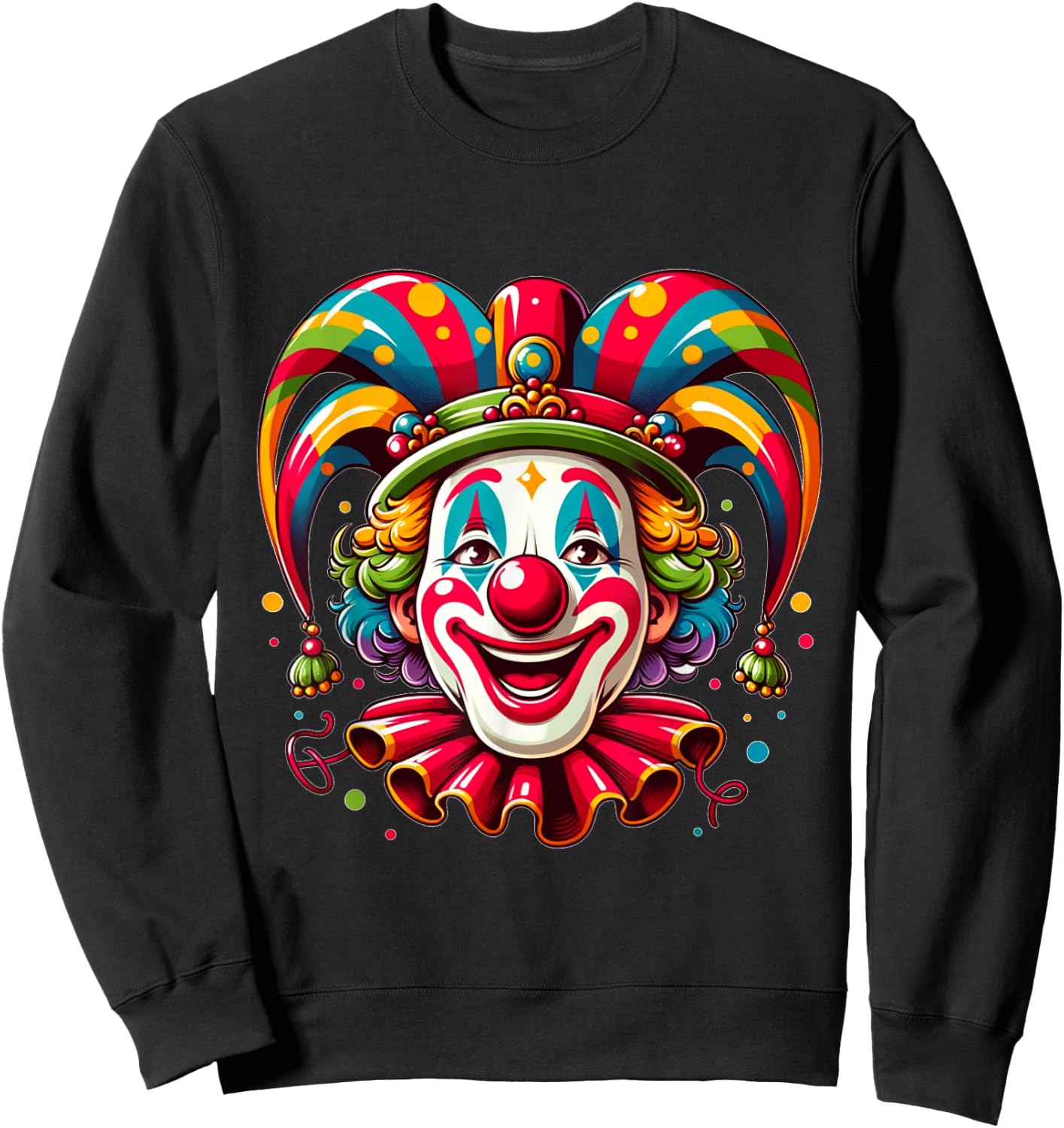Helau Clown Carnival , black Sweatshirt - Sweatshirt | Black