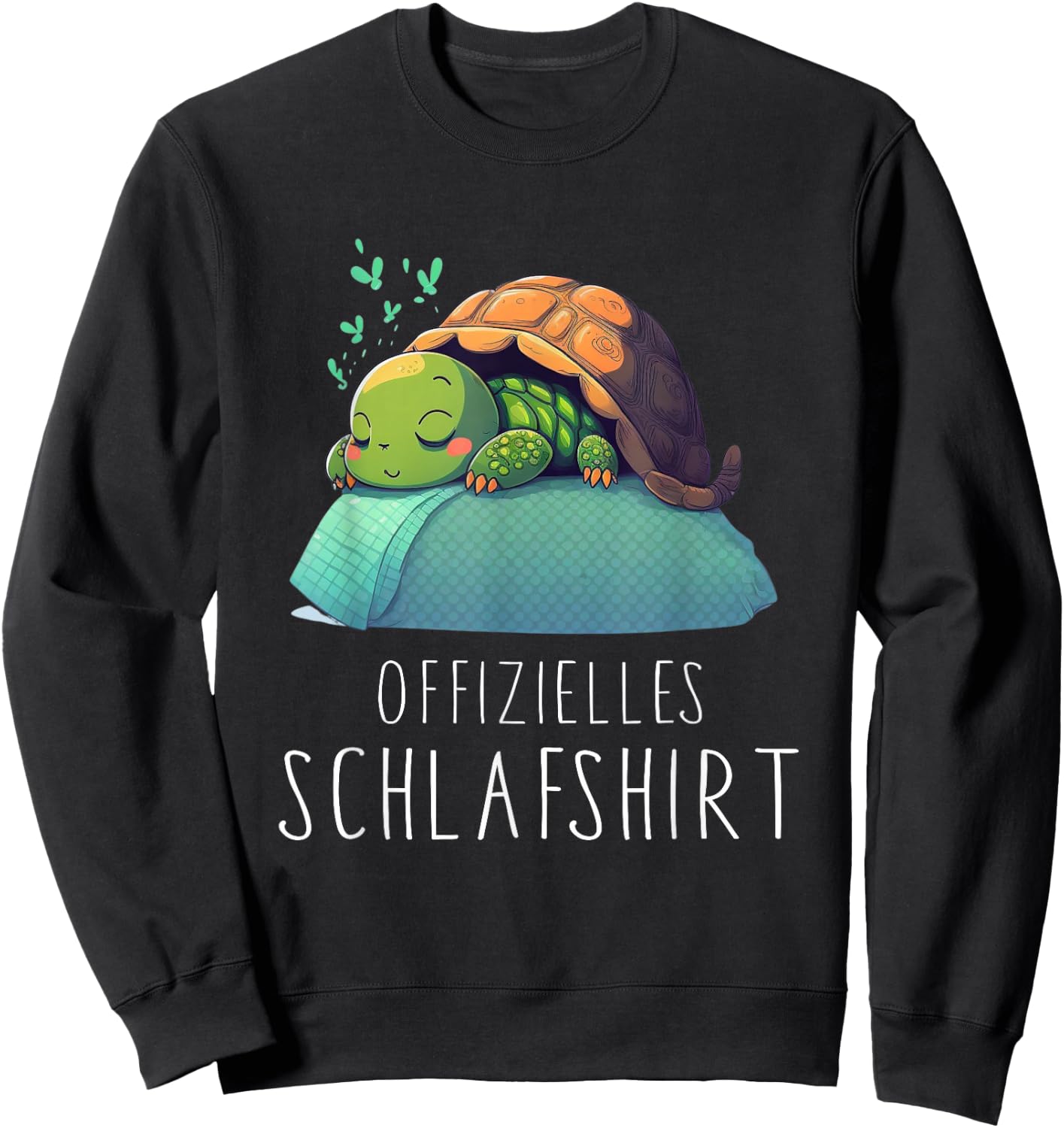Official Turtle Sleep Shirt - Turtle , black Sweatshirt - Sweatshirt | Black