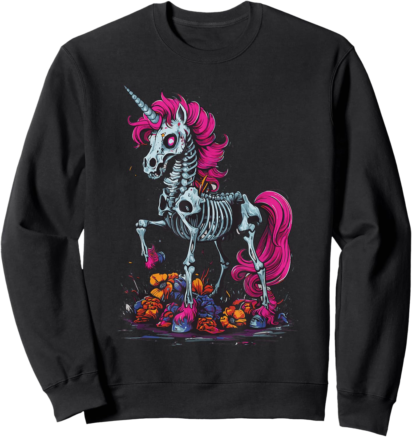 Unicorn Zombie Sweatshirt - Sweatshirt | Black