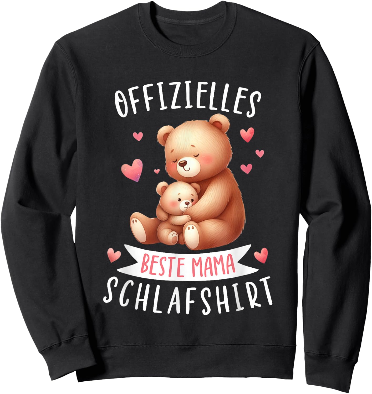 Offizielles Beste Mama Schlafshirt Muttertag Bären Mama Sweatshirt - Sweatshirt | Black