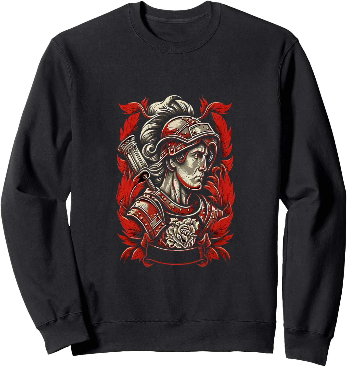 Firefighter Prayer St. Florian Saint of Firefighter Fireman Sweatshirt - Sweatshirt | Black