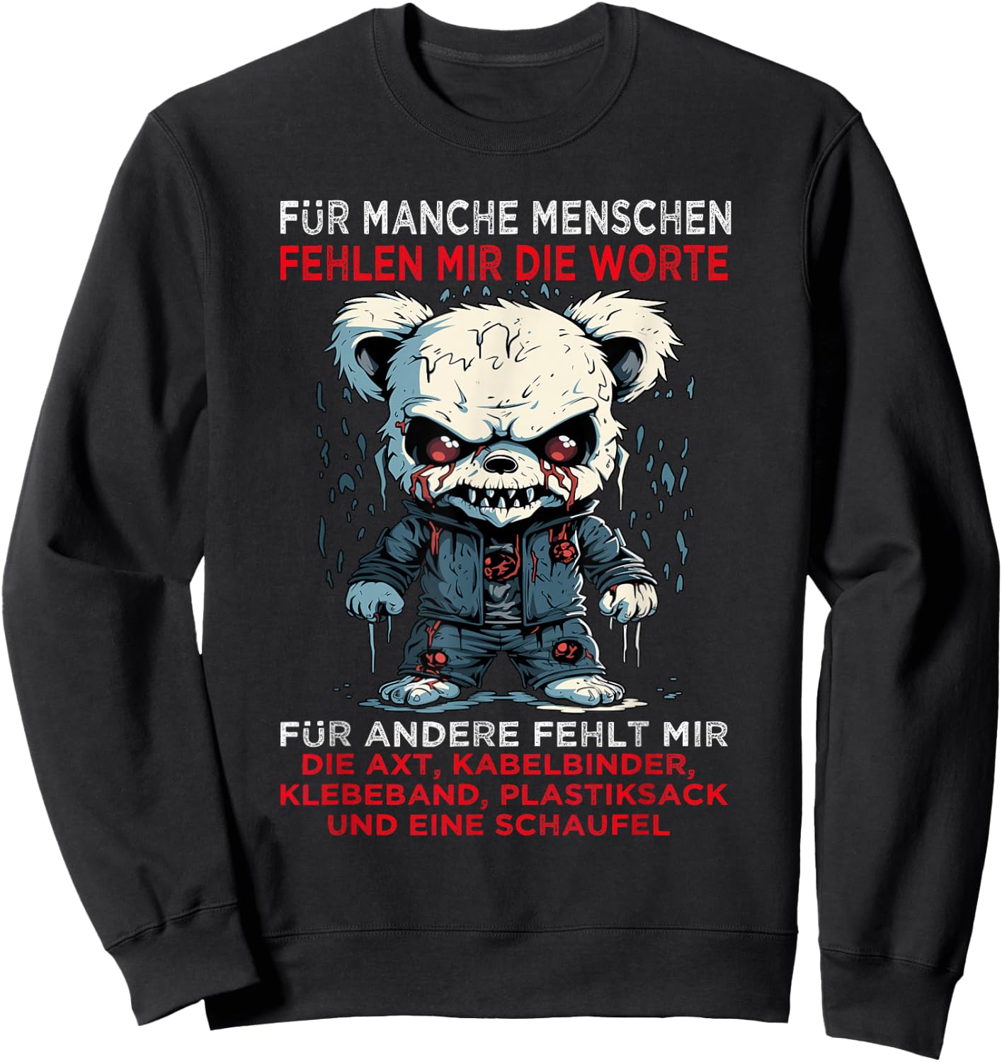 Funny Sayings for Some People with Words, black Sweatshirt - Sweatshirt | Black