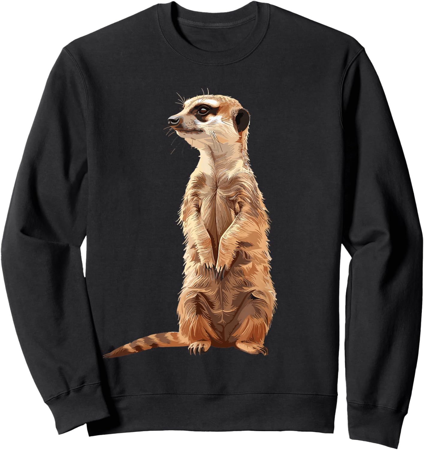 Meerkat , Black, S Sweatshirt - Sweatshirt | Black
