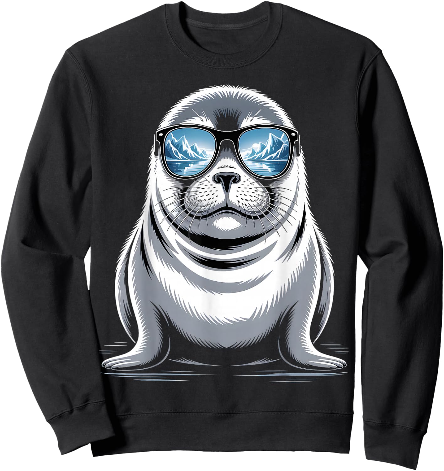 Cool Arctic Seal Sweatshirt - Sweatshirt | Black