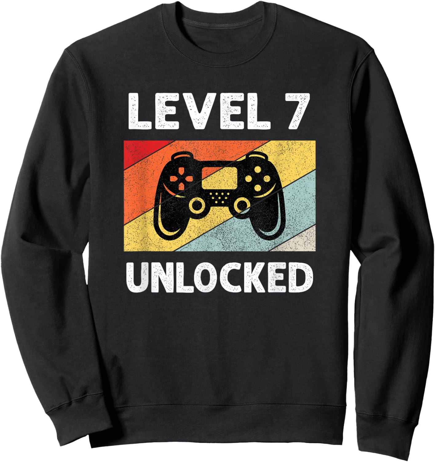 7th Birthday Shirts | 7 Year Old Boys Sweatshirt - Sweatshirt | Black