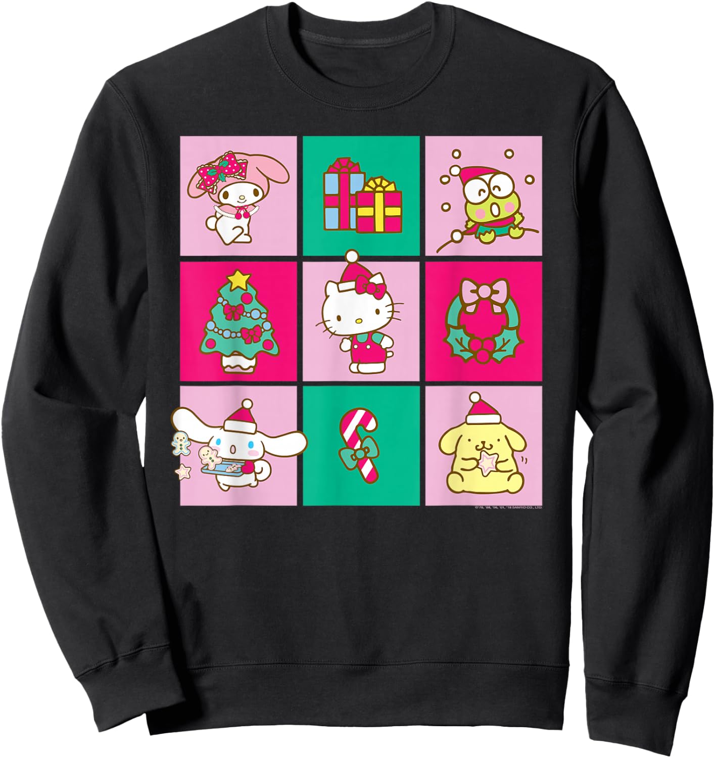 Hello Sanrio Friends Christmas Time Shirt Sweatshirt - Sweatshirt | Black