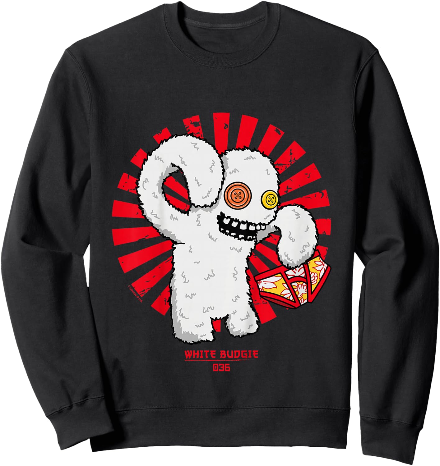 Fuggler Boombox Sketchy Squirrel Kids Sweatshirt - Sweatshirt | Black