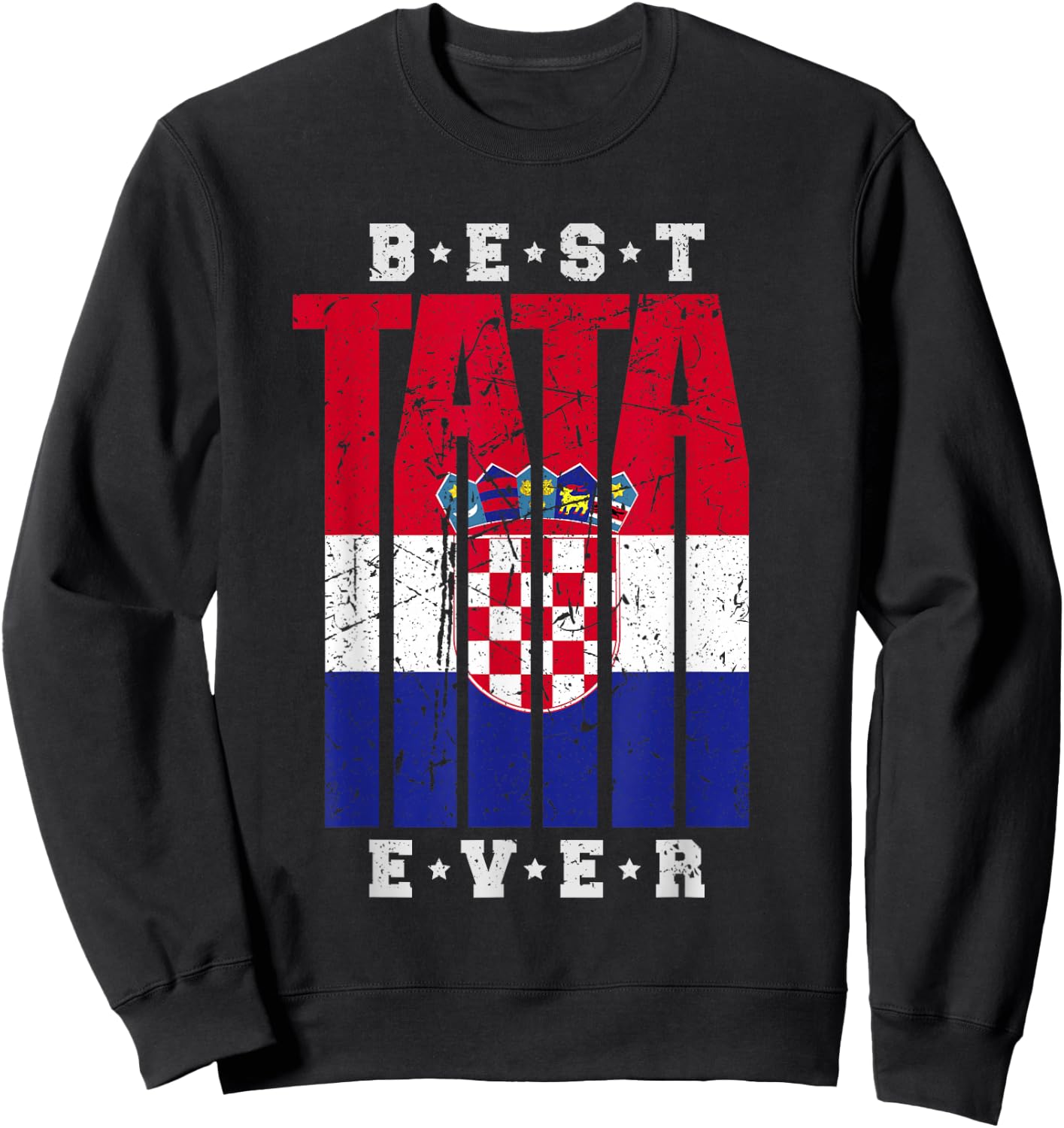 Tata Kroatischer Papa Vatertag Otac Kroatischer Vater Sweatshirt - Sweatshirt | Black