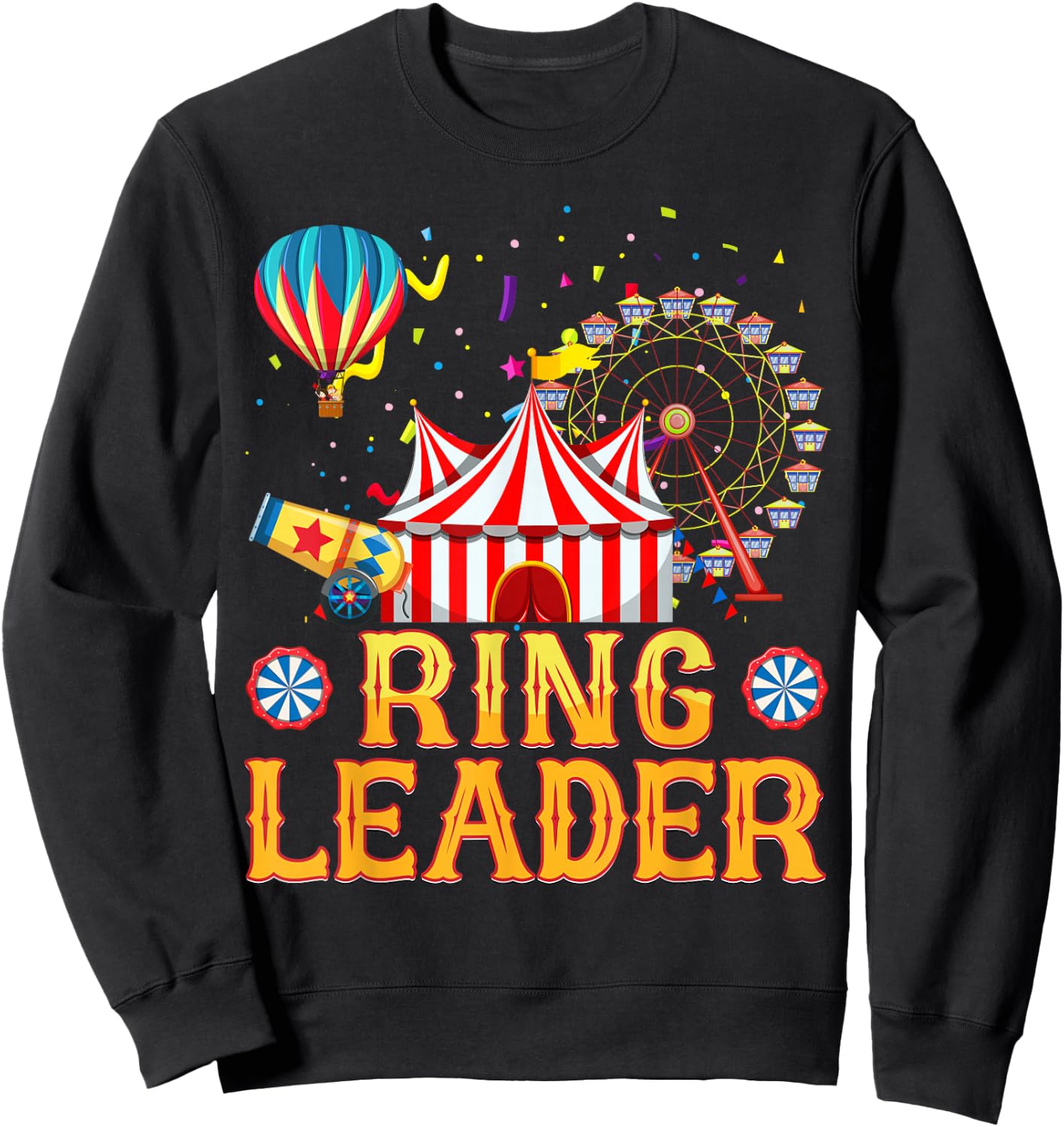 Ring Leader Carnival Circus Costume Circus Theme Party Kids Sweatshirt - Sweatshirt | Black