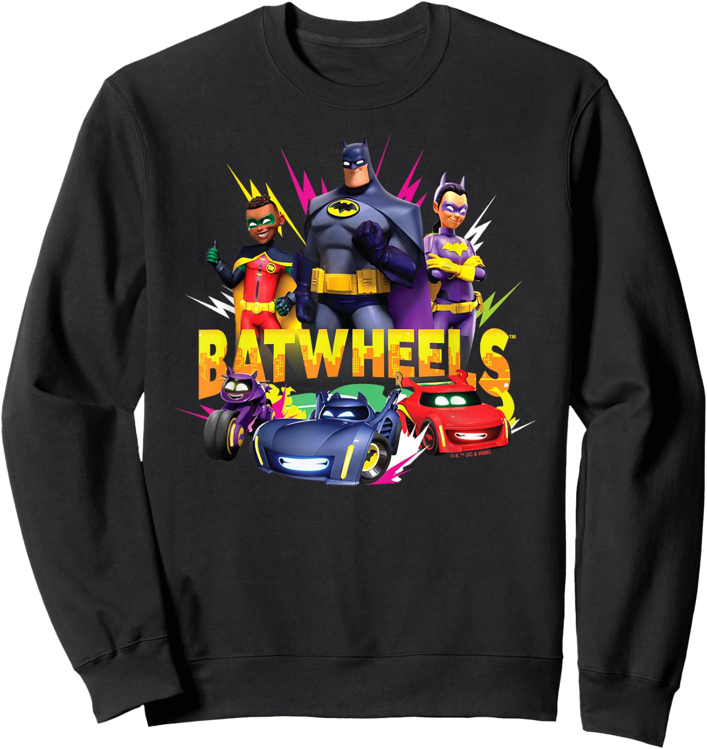 Batman Batwheels Characters Team Sweatshirt - Sweatshirt | Black