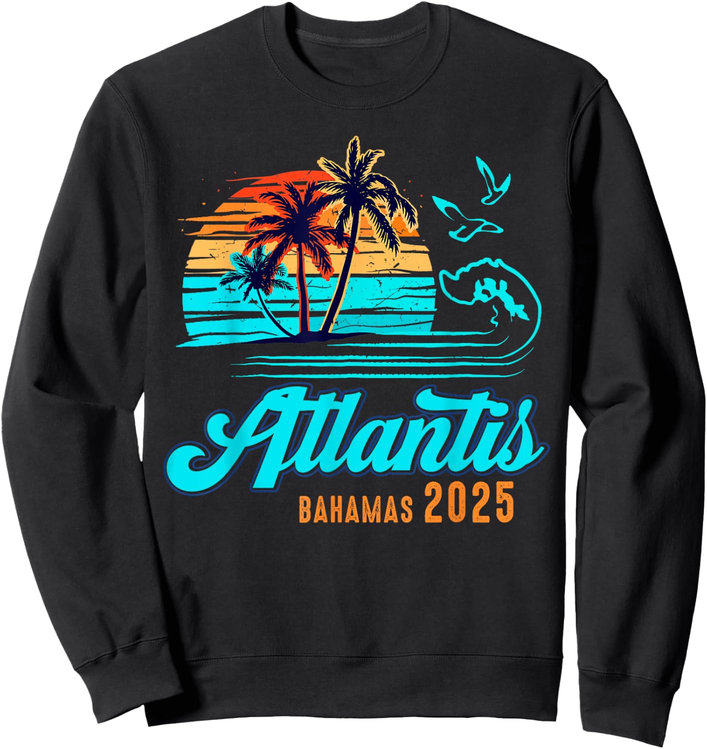 Atlantis Bahamas Caribbean 2025 Vacation Matching Group Sweatshirt - Sweatshirt | Black