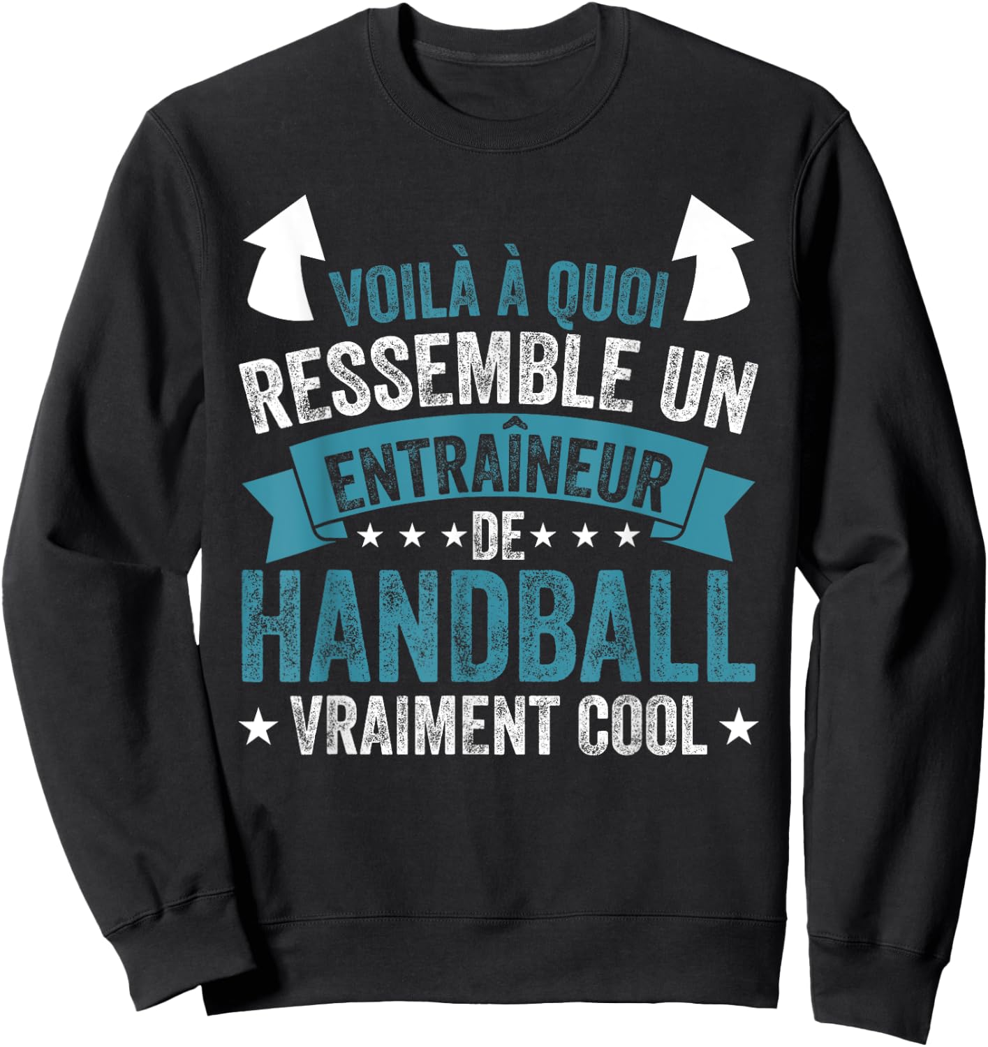 Funny Coach A Handball Coach Really Cool , Black, S Sweatshirt - Sweatshirt | Black