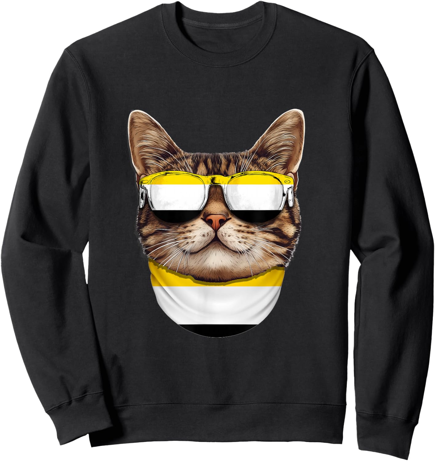 Garifuna Flag American Bengal Cat Heritage Garifuna Sweatshirt - Sweatshirt | Black