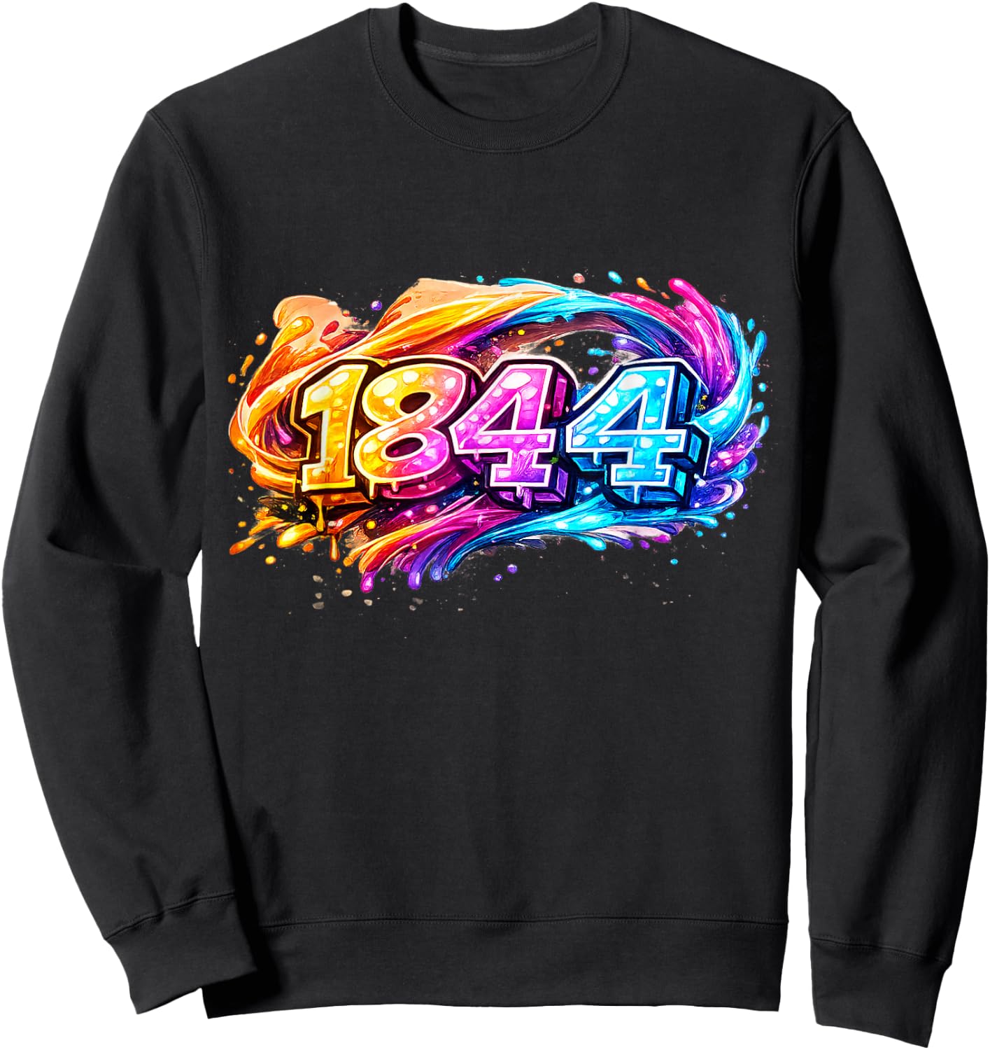 1844 - Spalsh Sweatshirt - Sweatshirt | Black