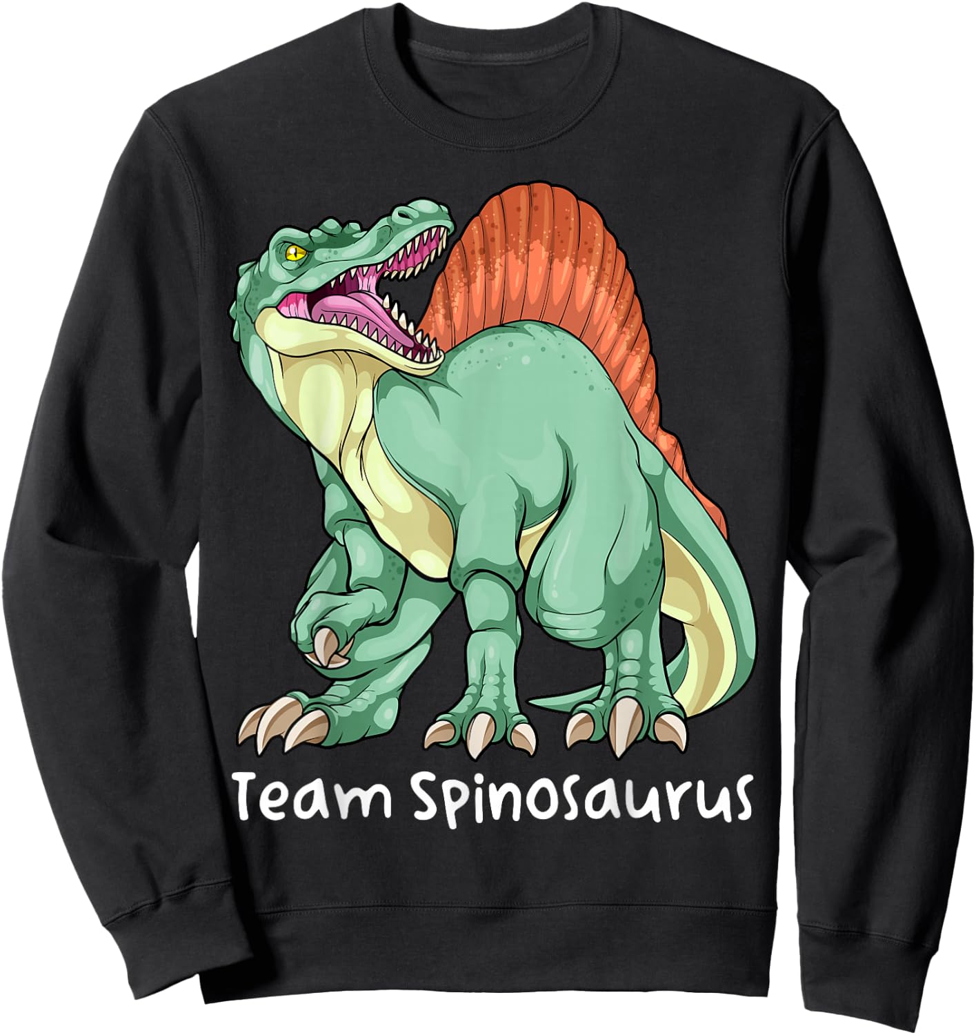 Team Spinosaurus Dinosaurier Wirbelsäule Eidechse Prähistorische Kinder Jungen Sweatshirt - Sweatshirt | Black