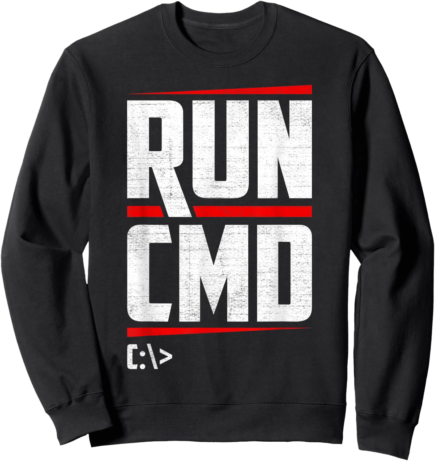 Run CMD Programmierer IT Spezialist Sweatshirt - Sweatshirt | Black