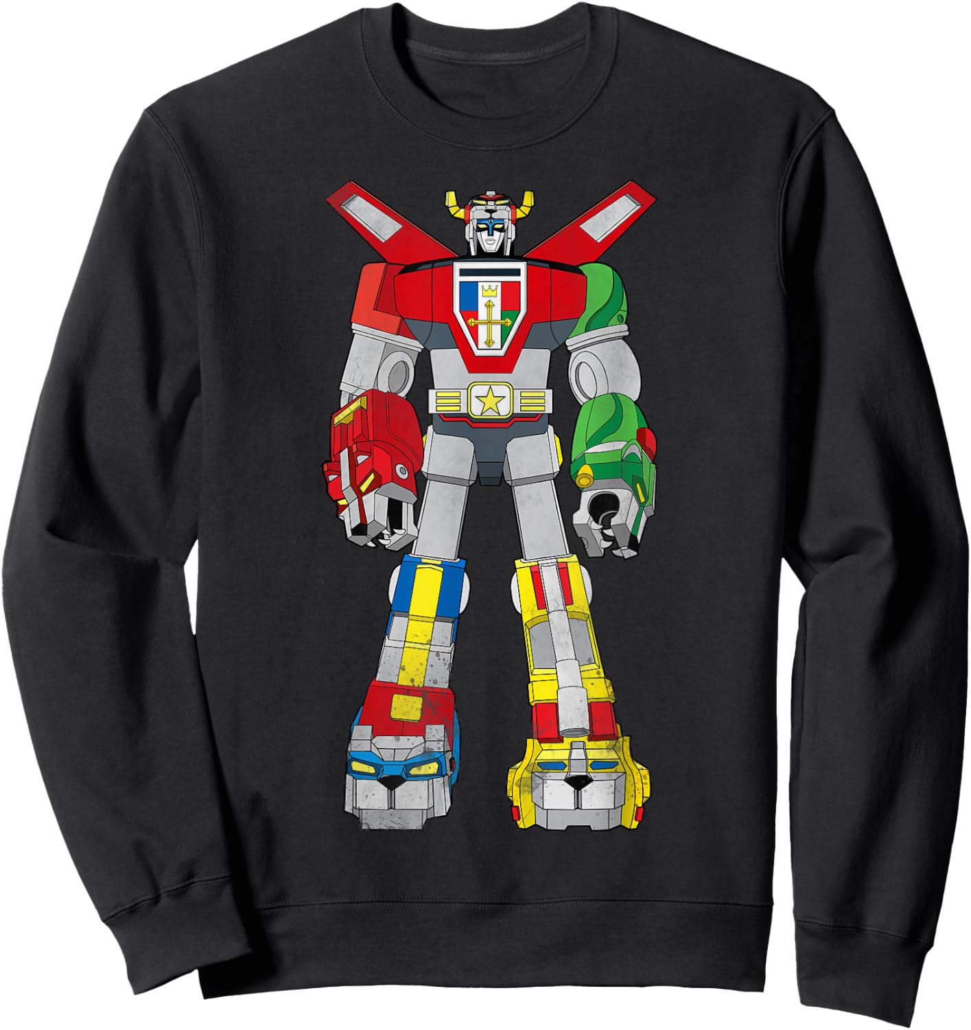 Voltron Retro Defender Battle Ready Graphic Sweatshirt - Sweatshirt | Black