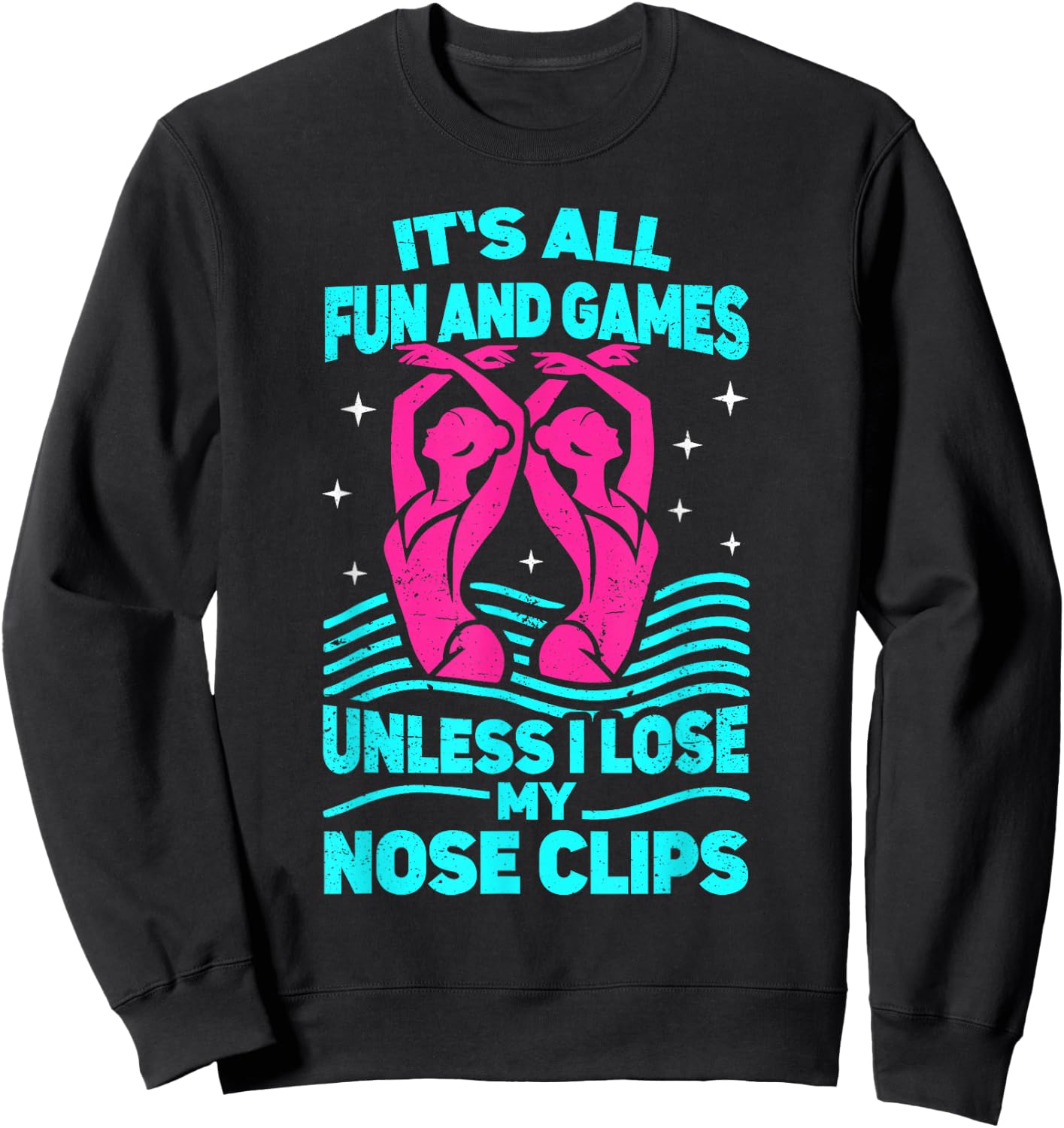 Synchro swimmer women artistic synchronized swimming Sweatshirt - Sweatshirt | Black