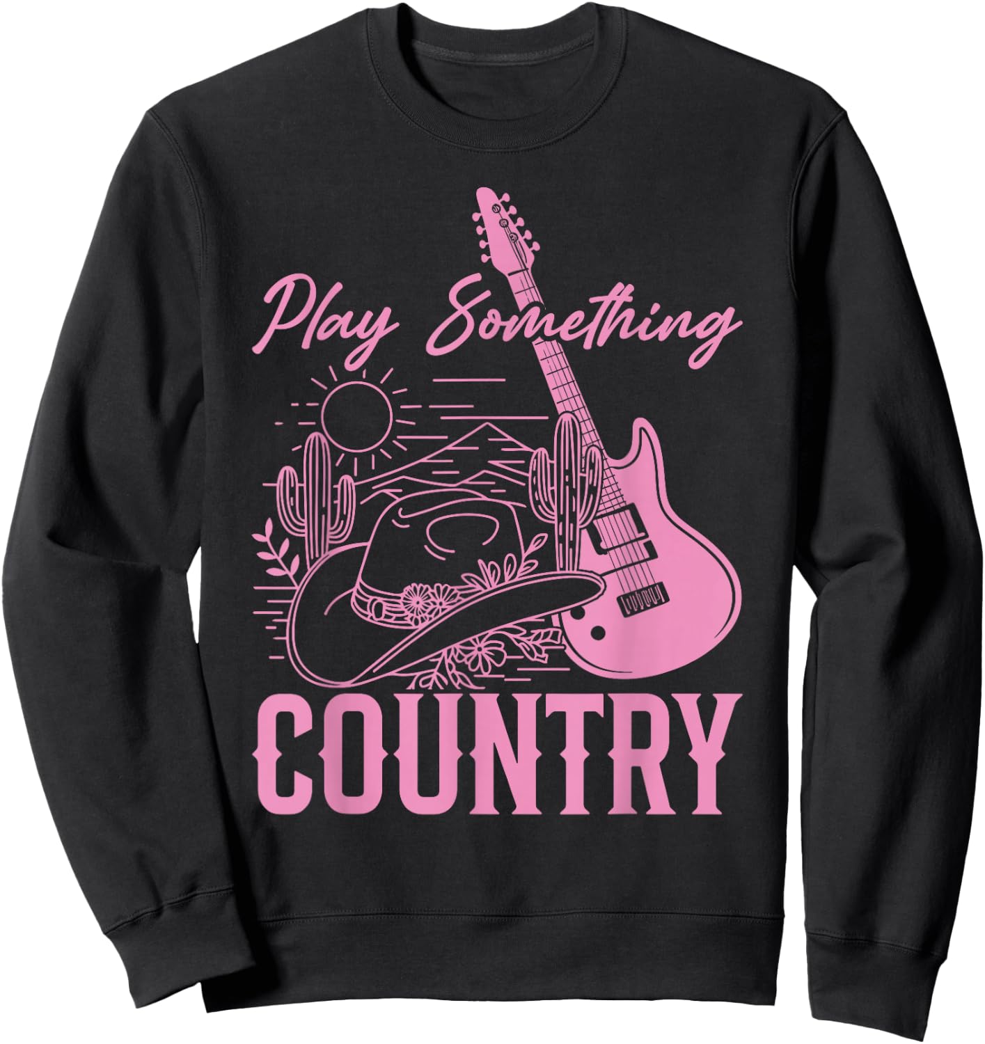 Play Something Country Sweatshirt - Sweatshirt | Black