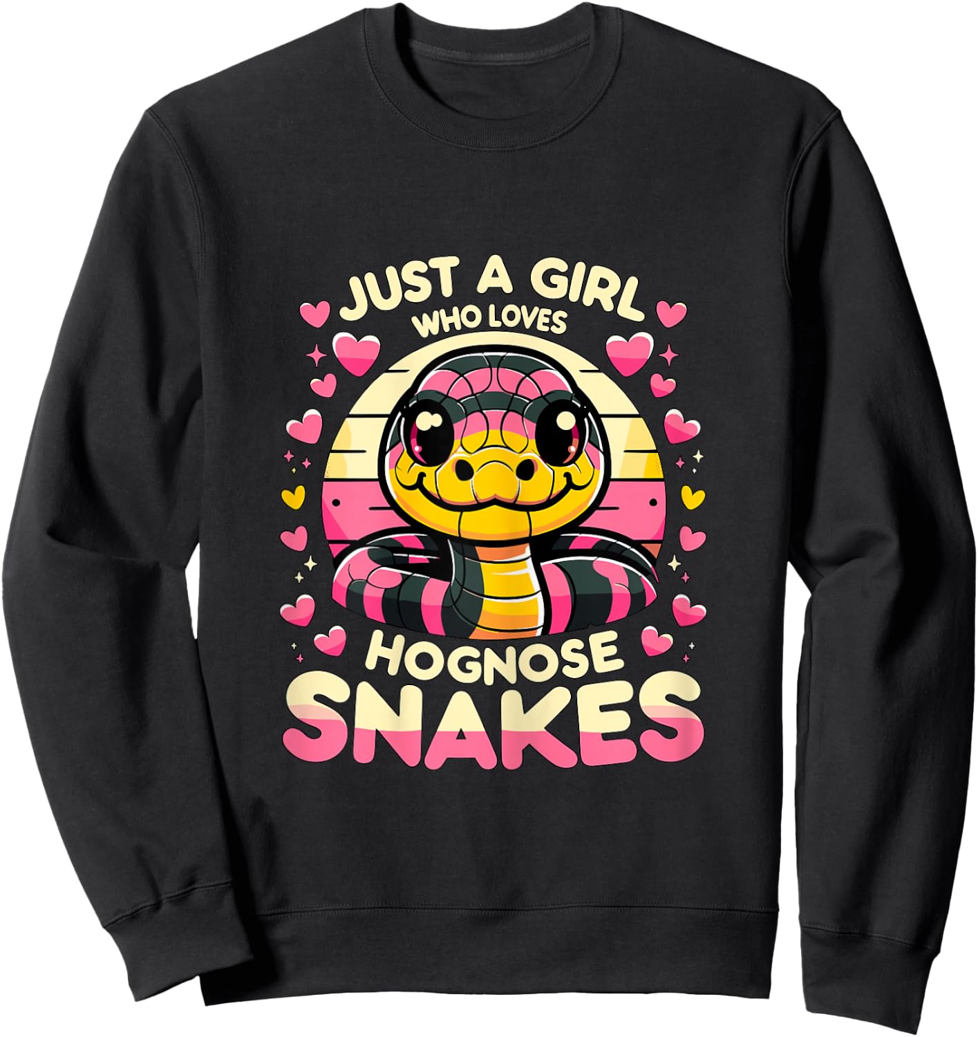 Just a Girl who loves Hognose Snakes Sweatshirt - Sweatshirt | Black
