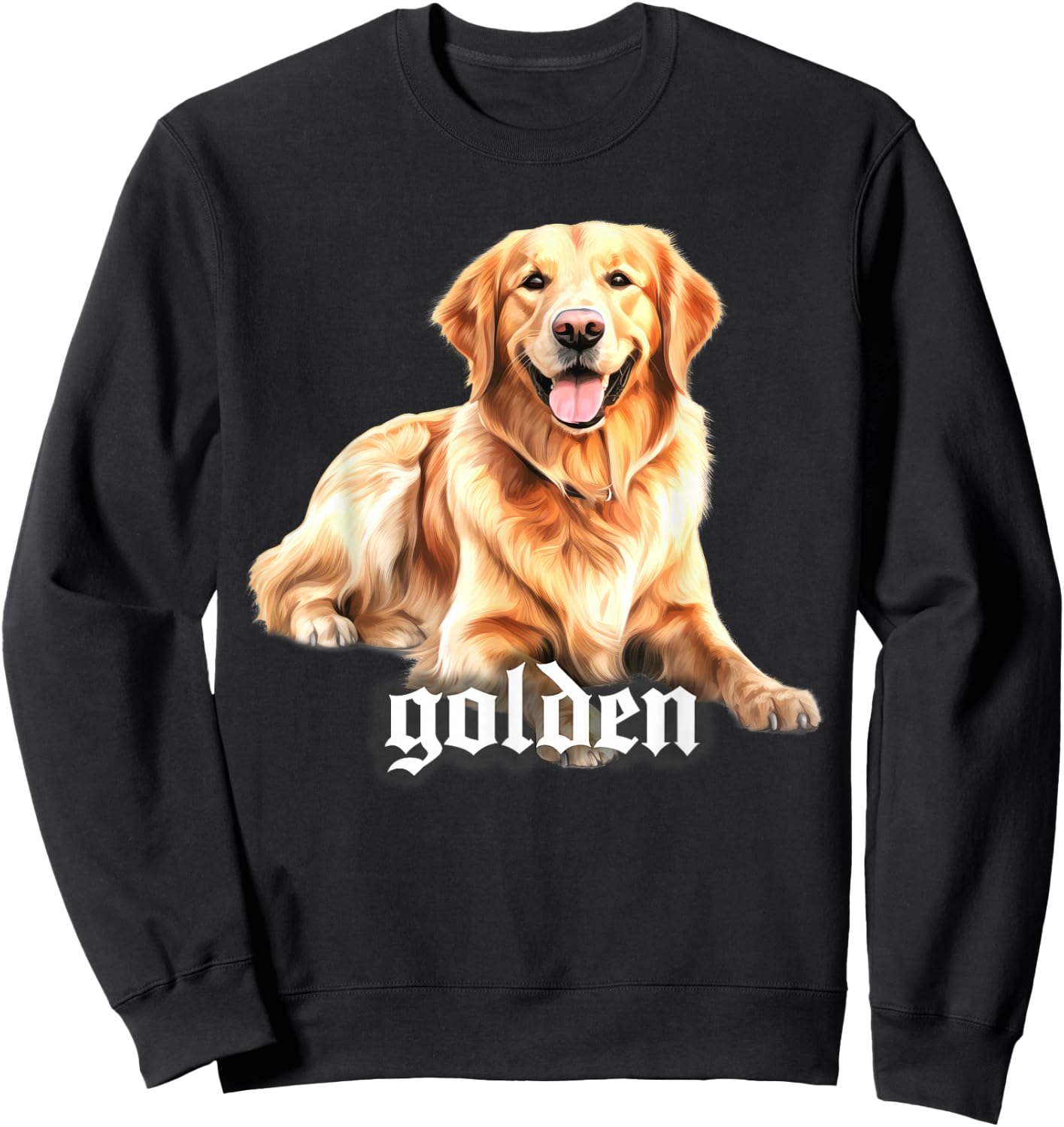 Golden Retriever Sweatshirt - Sweatshirt | Black