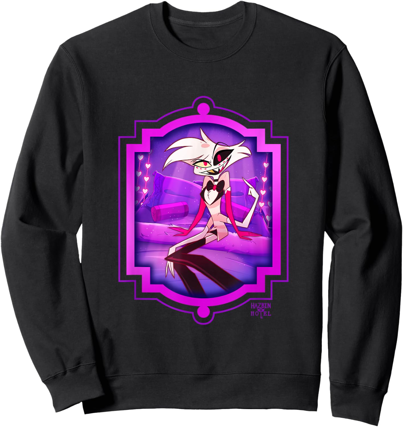 Hazbin Hotel - Angel Dust Sweatshirt - Sweatshirt | Black