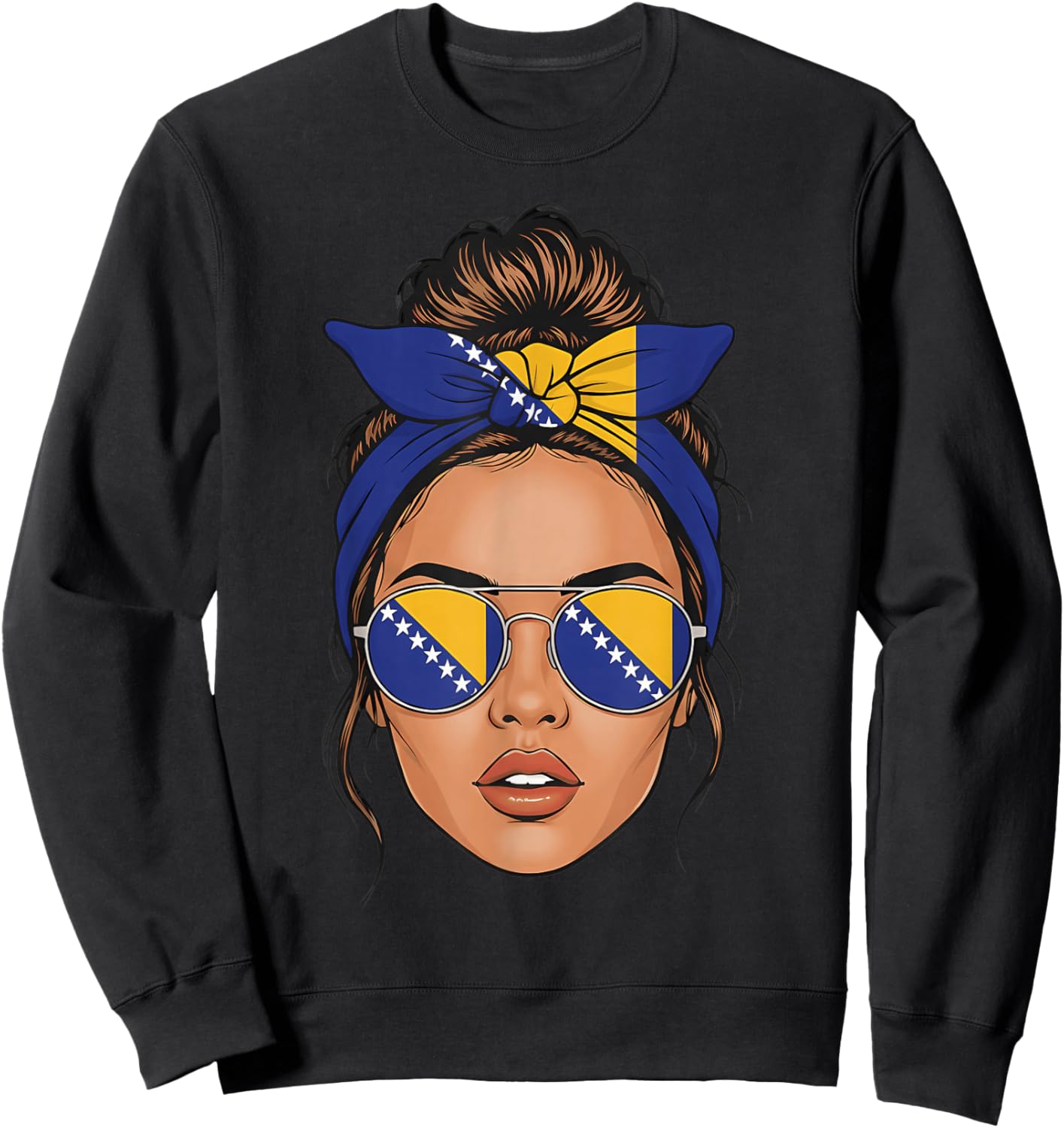 Bosnien und Herzegowina Wurzeln Bosnien Flagge Sweatshirt - Sweatshirt | Black