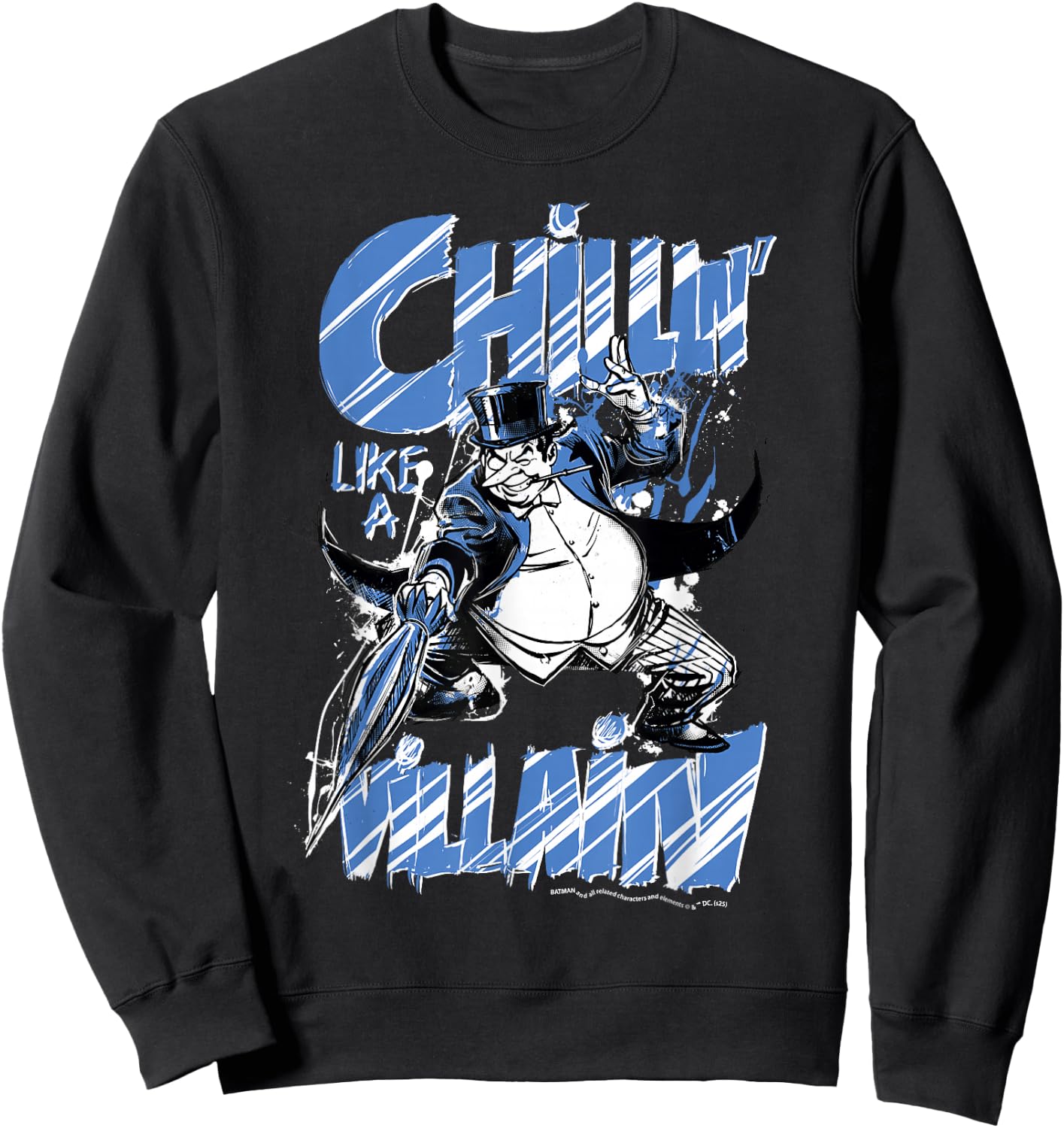 Batman, The Penguin, Relaxes Like a Villain , Black, S Sweatshirt - Sweatshirt | Black