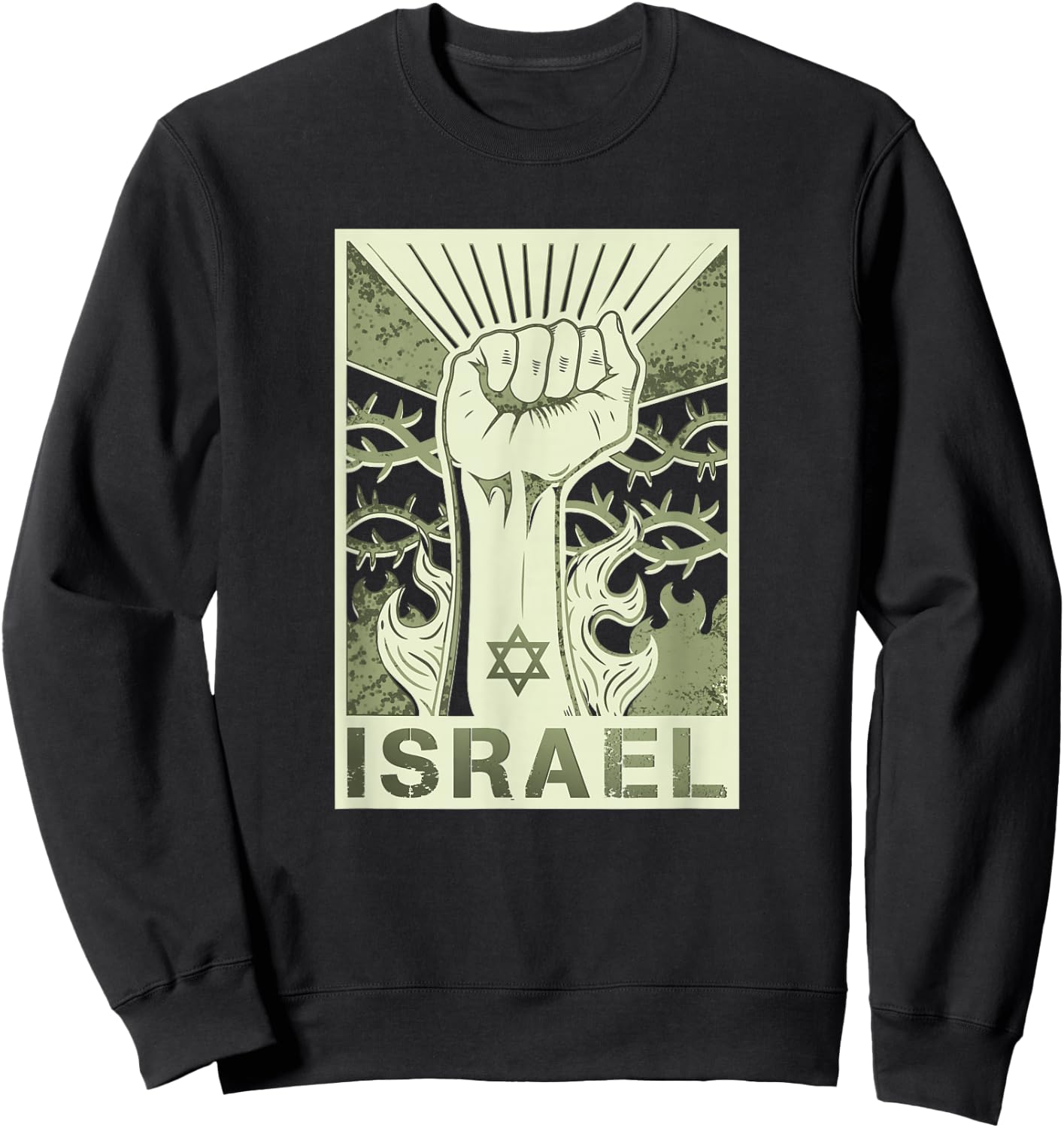 Israel- : Unterstützt Israel, ich stehe auf der Seite Israels, jüdisch Sweatshirt - Sweatshirt | Black