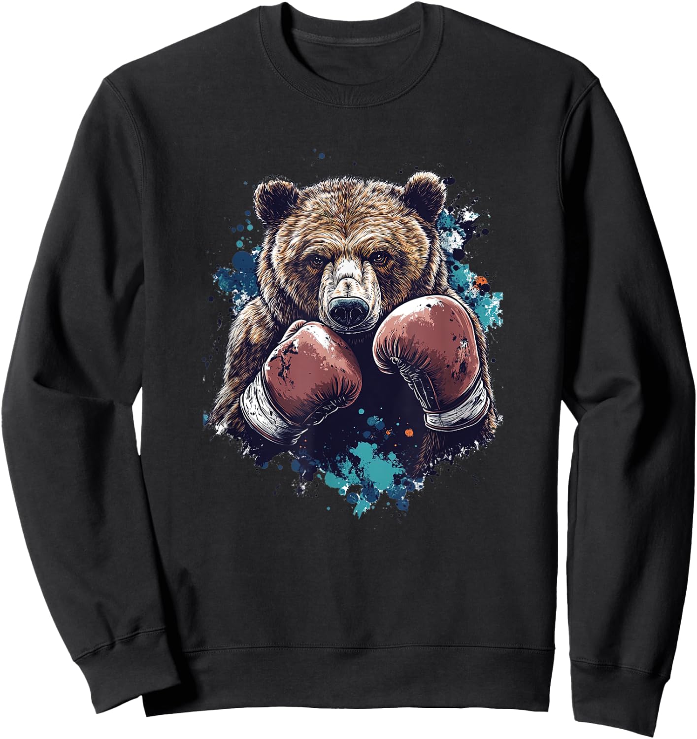 Boxing and Martial Arts Bear Sweatshirt - Sweatshirt | Black