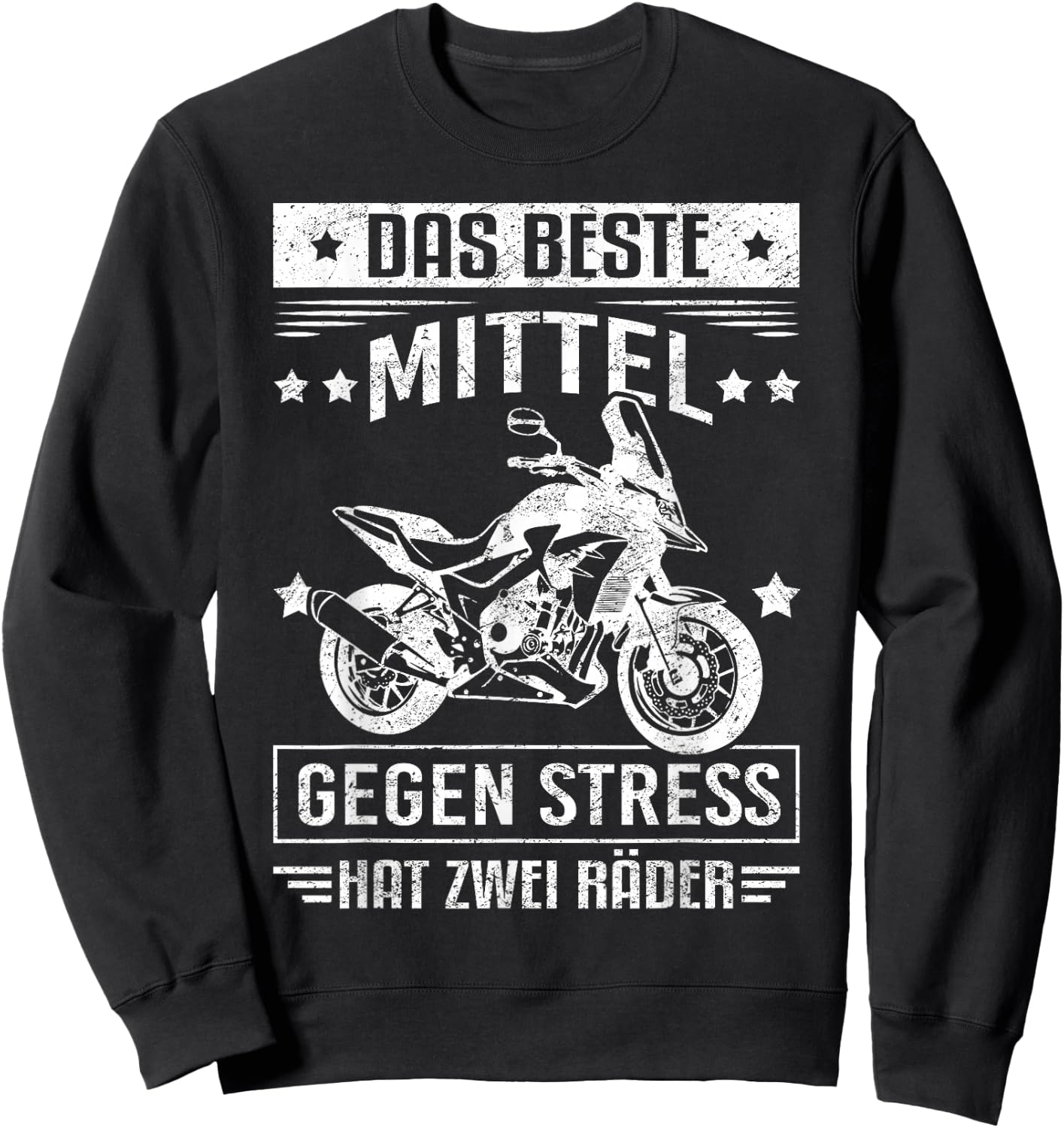 Motorcycle Biker Motorbiker Gift Motorcyclists , black Sweatshirt - Sweatshirt | Black