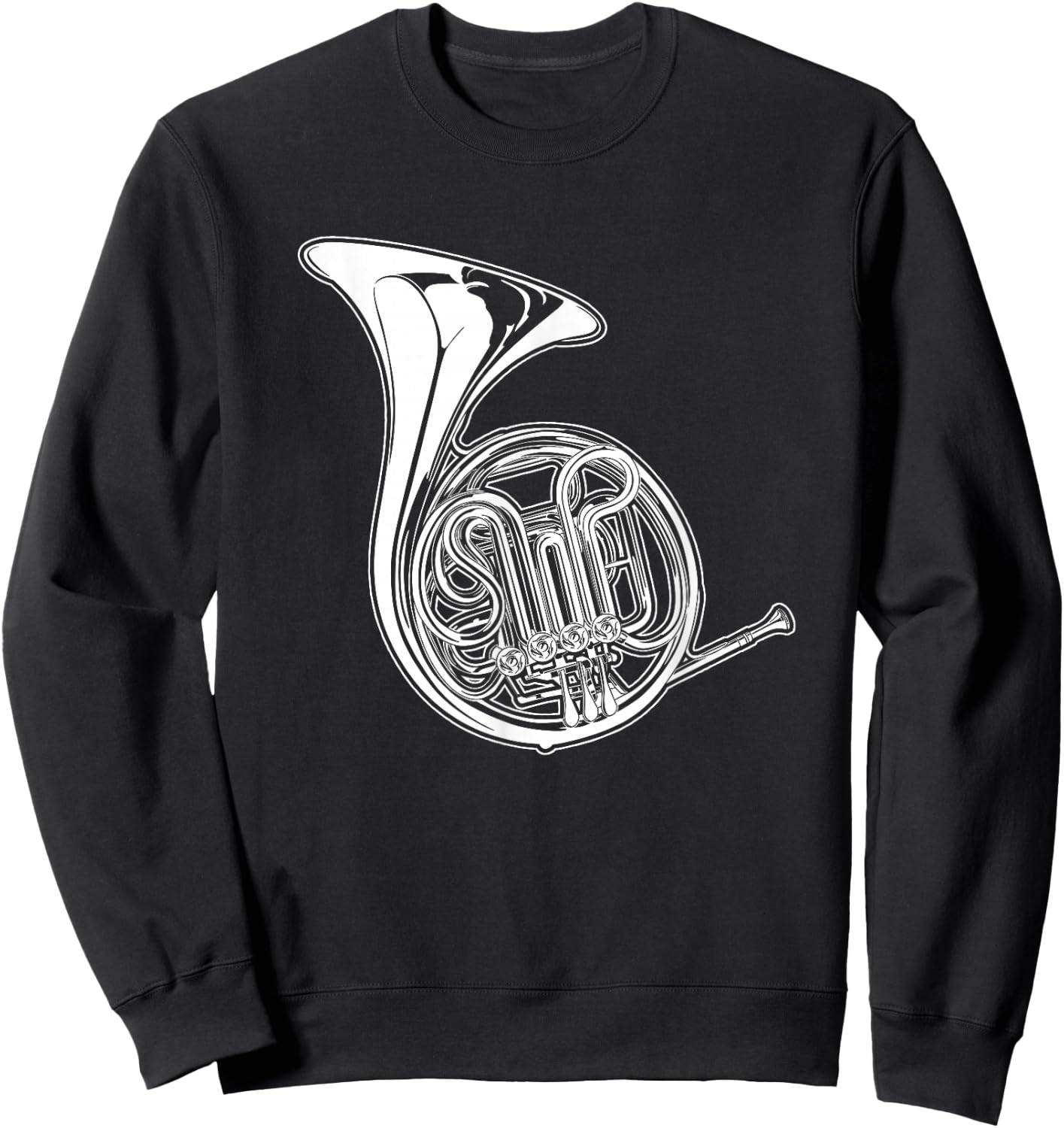 French Horn Horn Draftsman Sweatshirt - Sweatshirt | Black