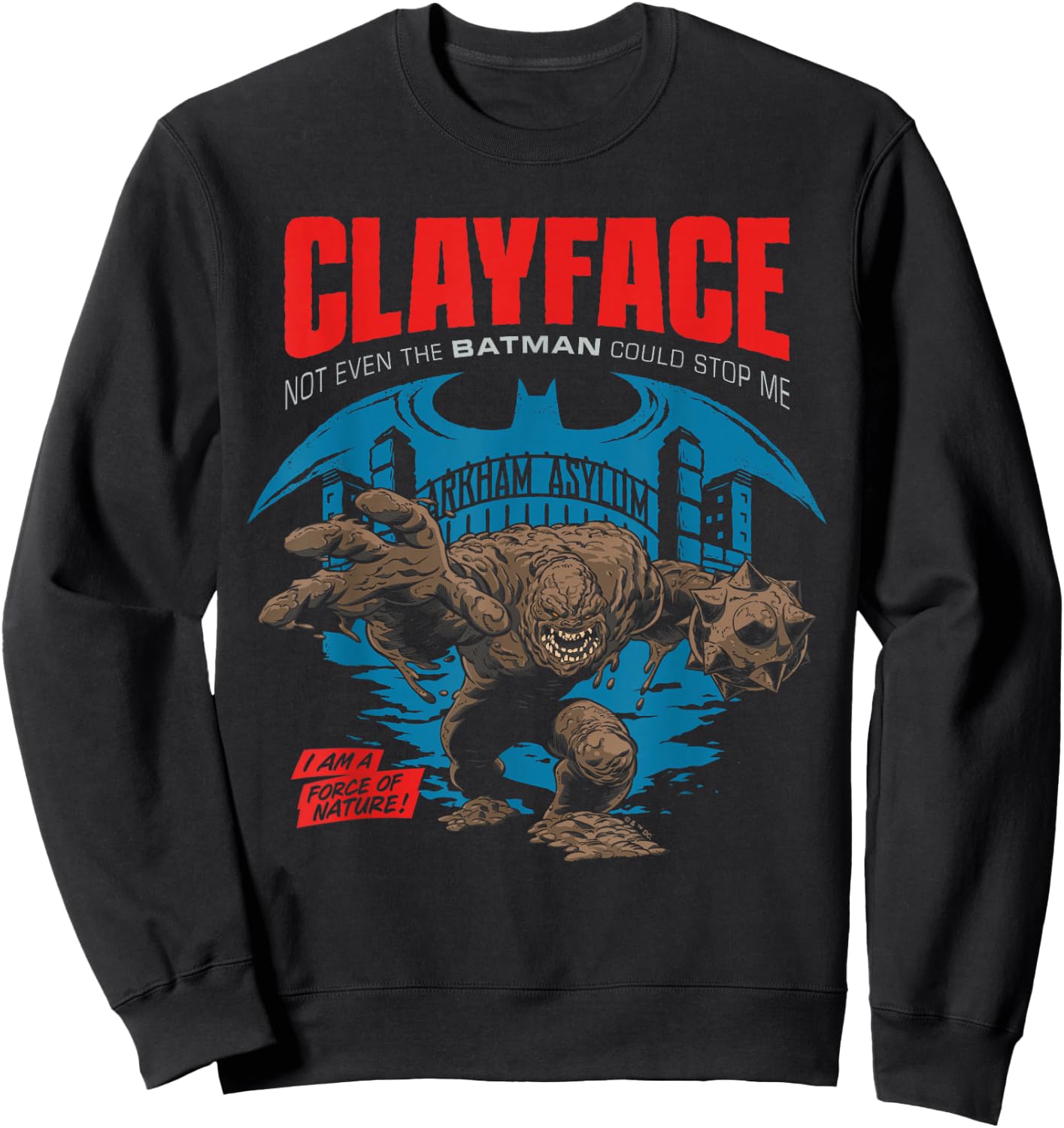Batman Clayface Arkham Asylum Sweatshirt - Sweatshirt | Black