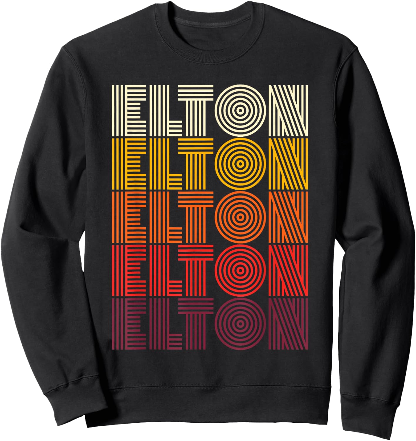 Vintage Elton Apparel , Black Sweatshirt - Sweatshirt | Black