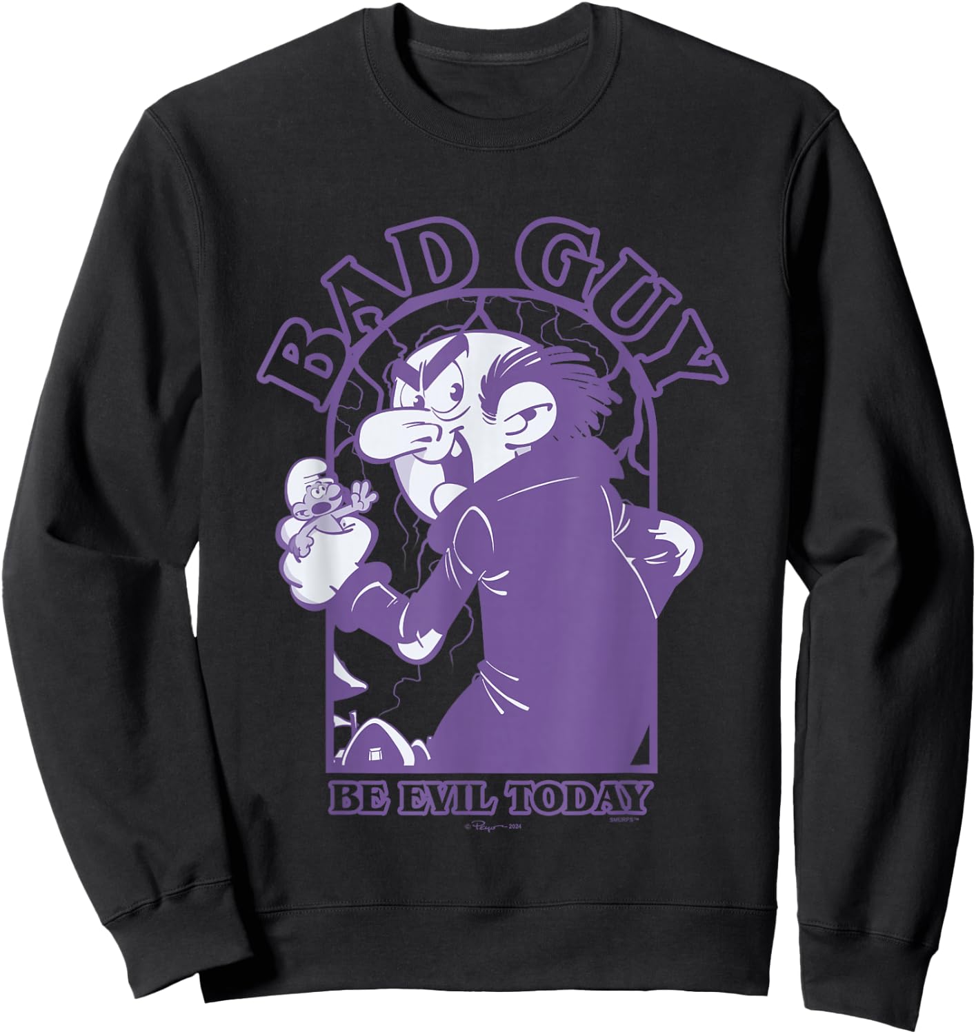 The Smurfs Bad Guy Be Evil Today Gargamel Sweatshirt - Sweatshirt | Black