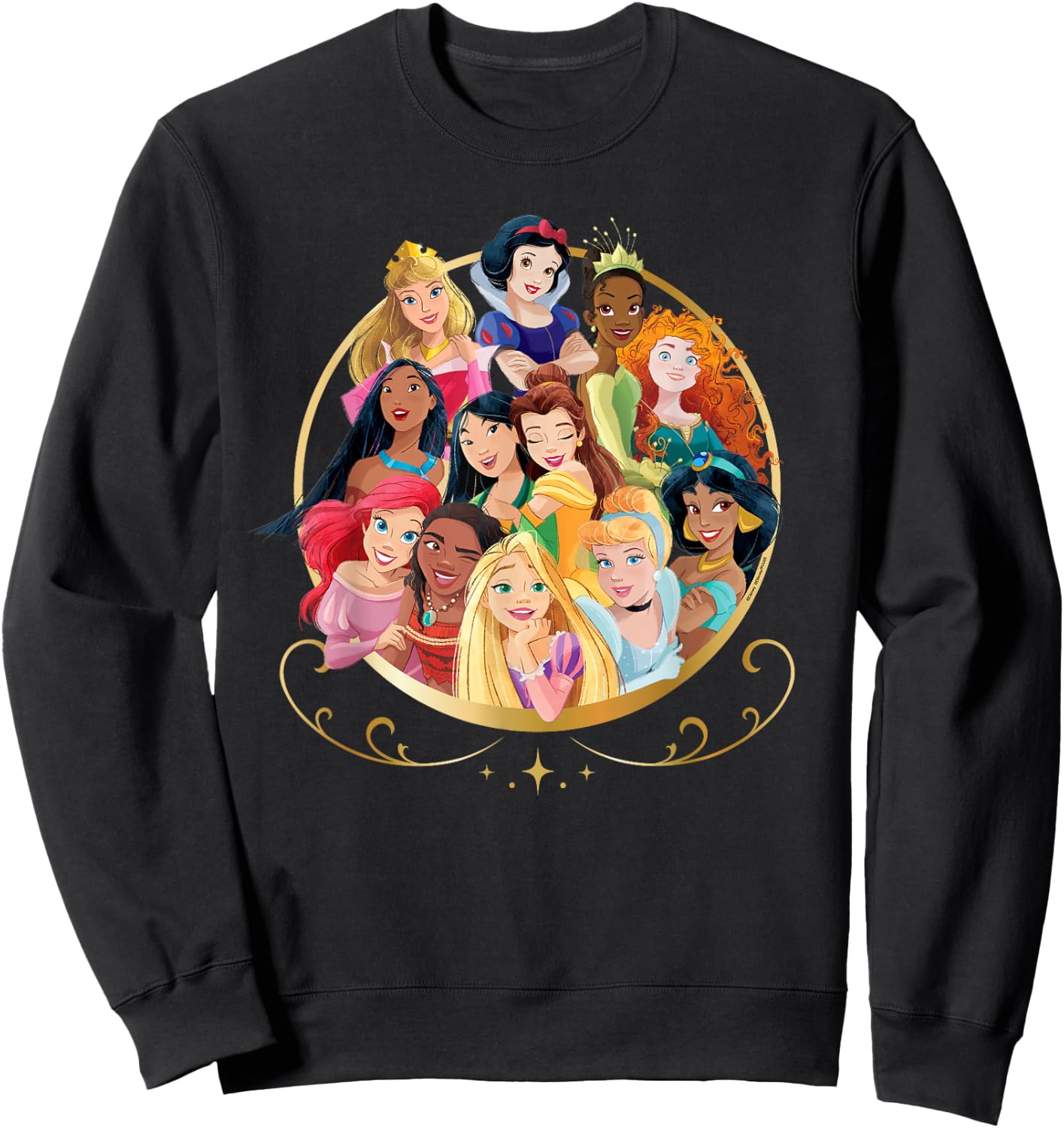 Disney Princess Royal Friends Group Sweatshirt - Sweatshirt | Black