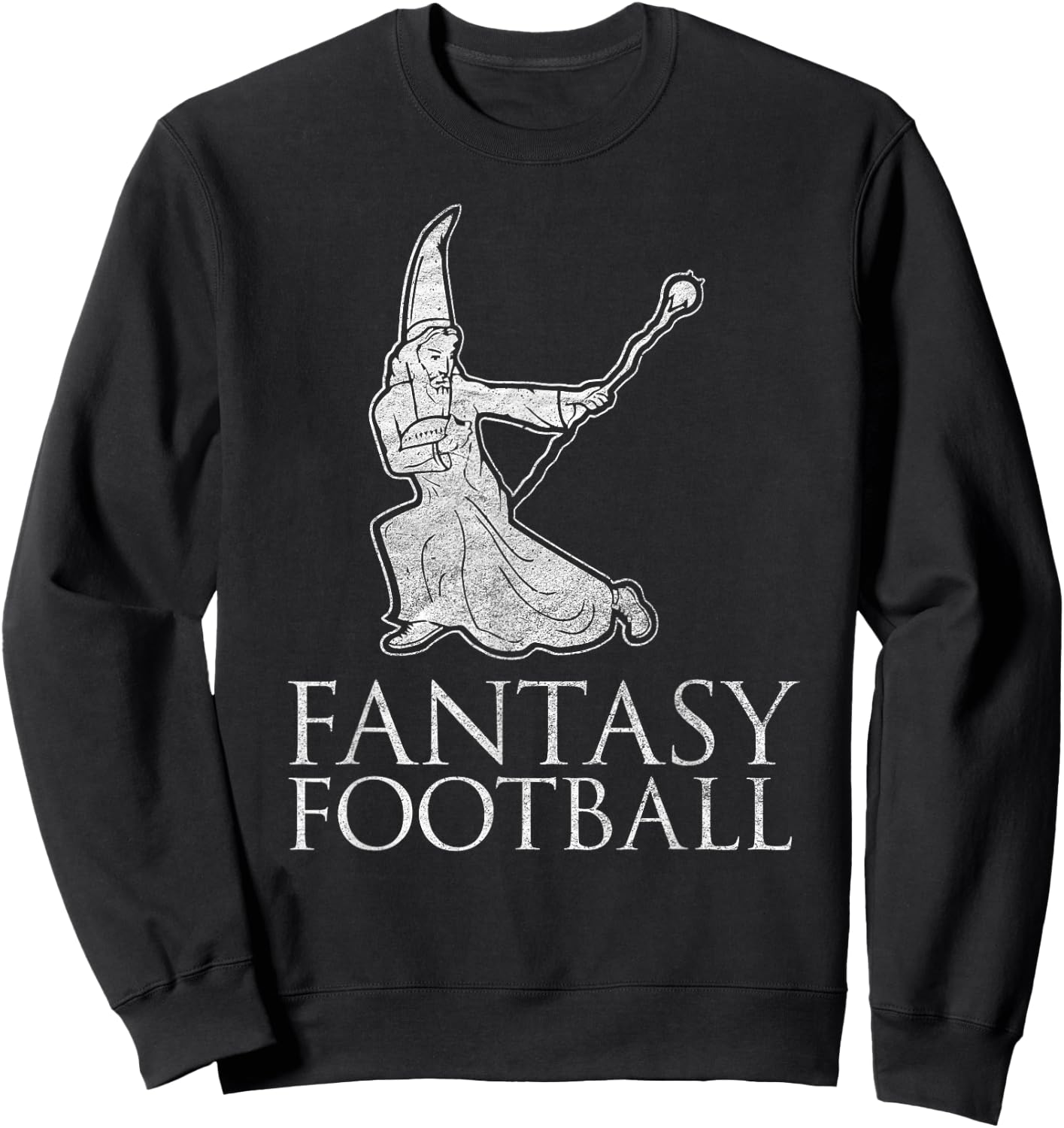 Fantasy Football Funny Wizard Literal translation Sweatshirt - Sweatshirt | Black