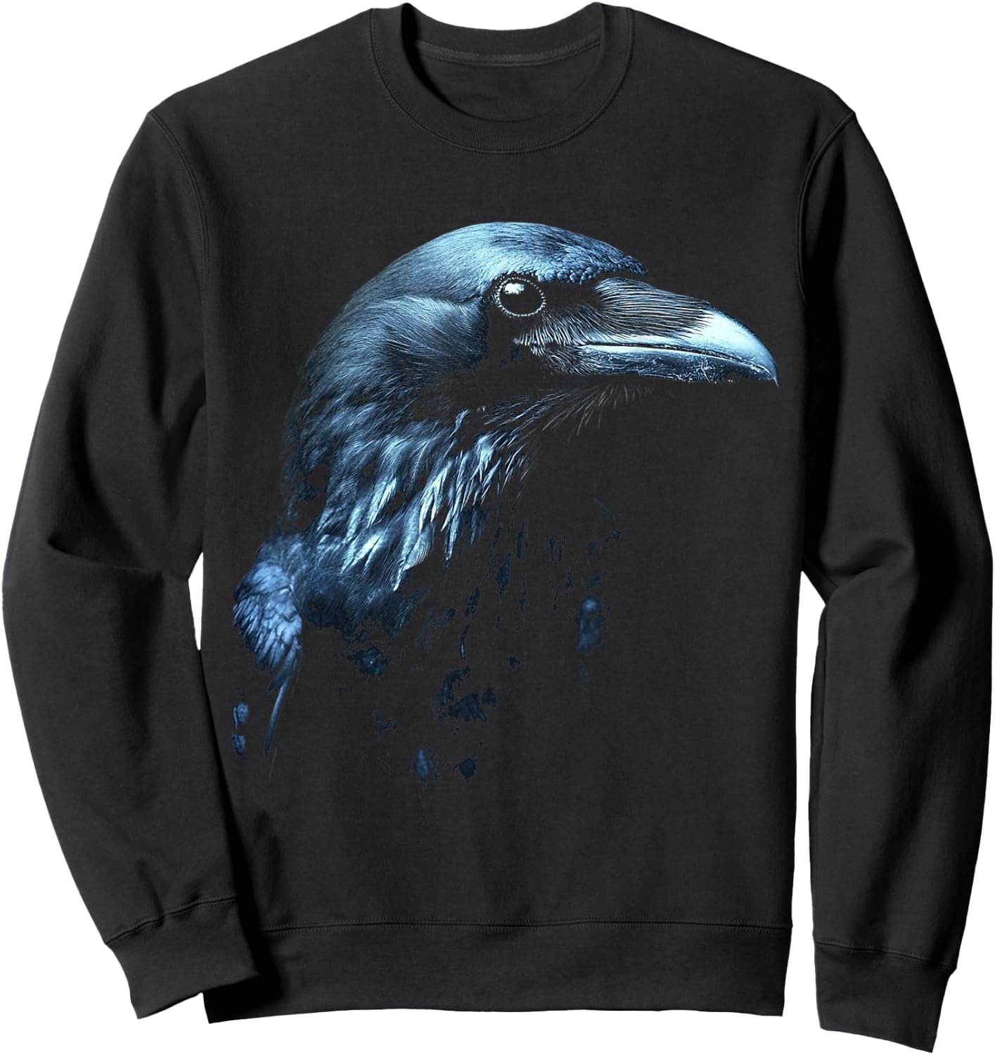 Raven Pattern , Black, S Sweatshirt - Sweatshirt | Black