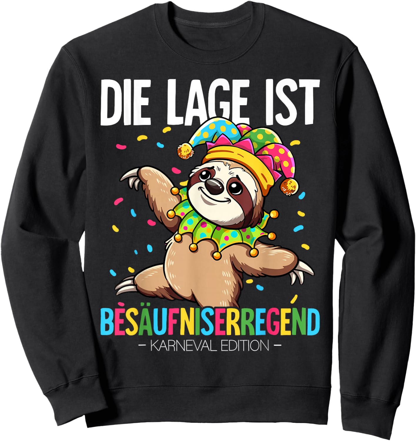 Cologne Carnival , black Sweatshirt - Sweatshirt | Black